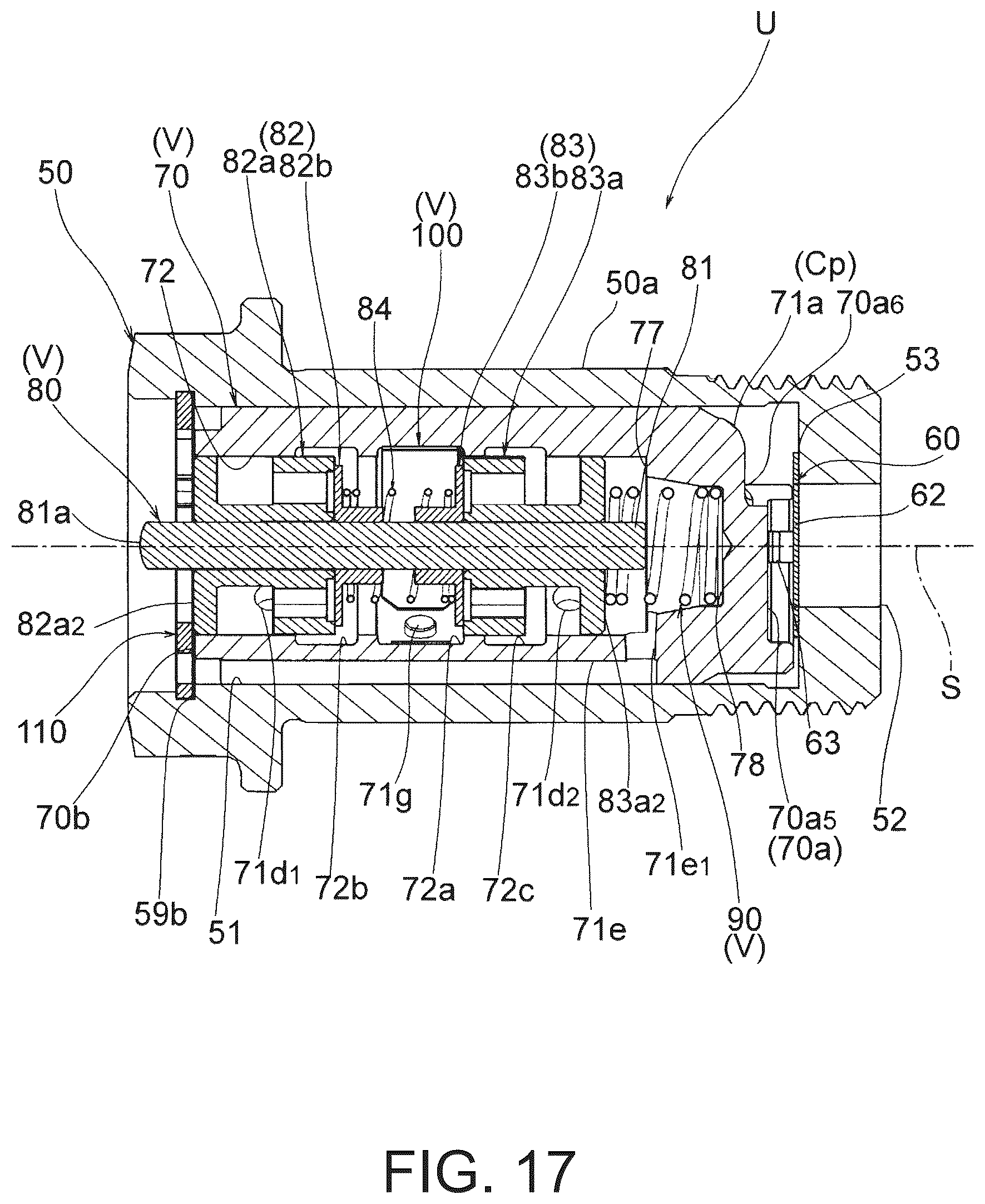Patent US12410733 Figure 17 – Fluid control valve unit and valve timing change device