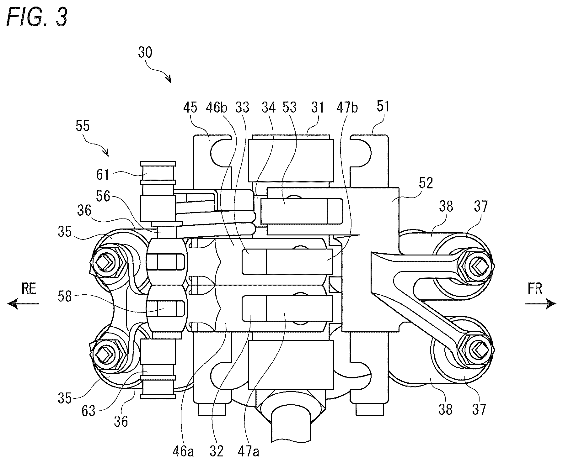 Patent US12410734 Figure 3 – Variable valve device
