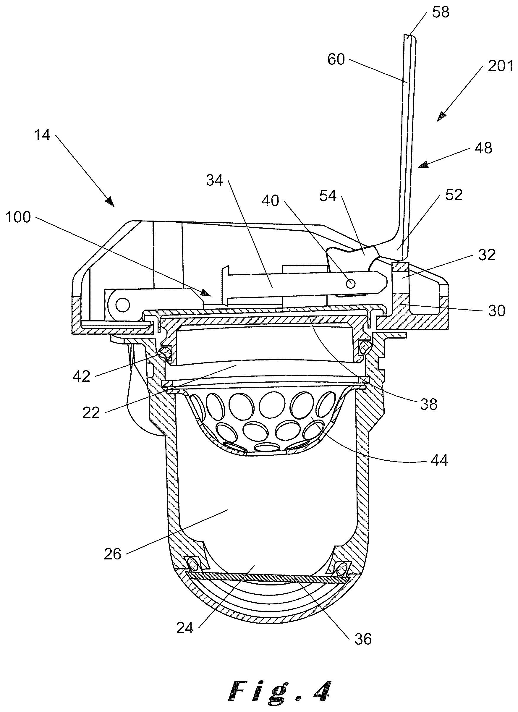 Patent US12410735 Figure 4 – Device configured to be mounted on an oil tank of an aircraft turbomachine, oil supply assembly and associated method of use