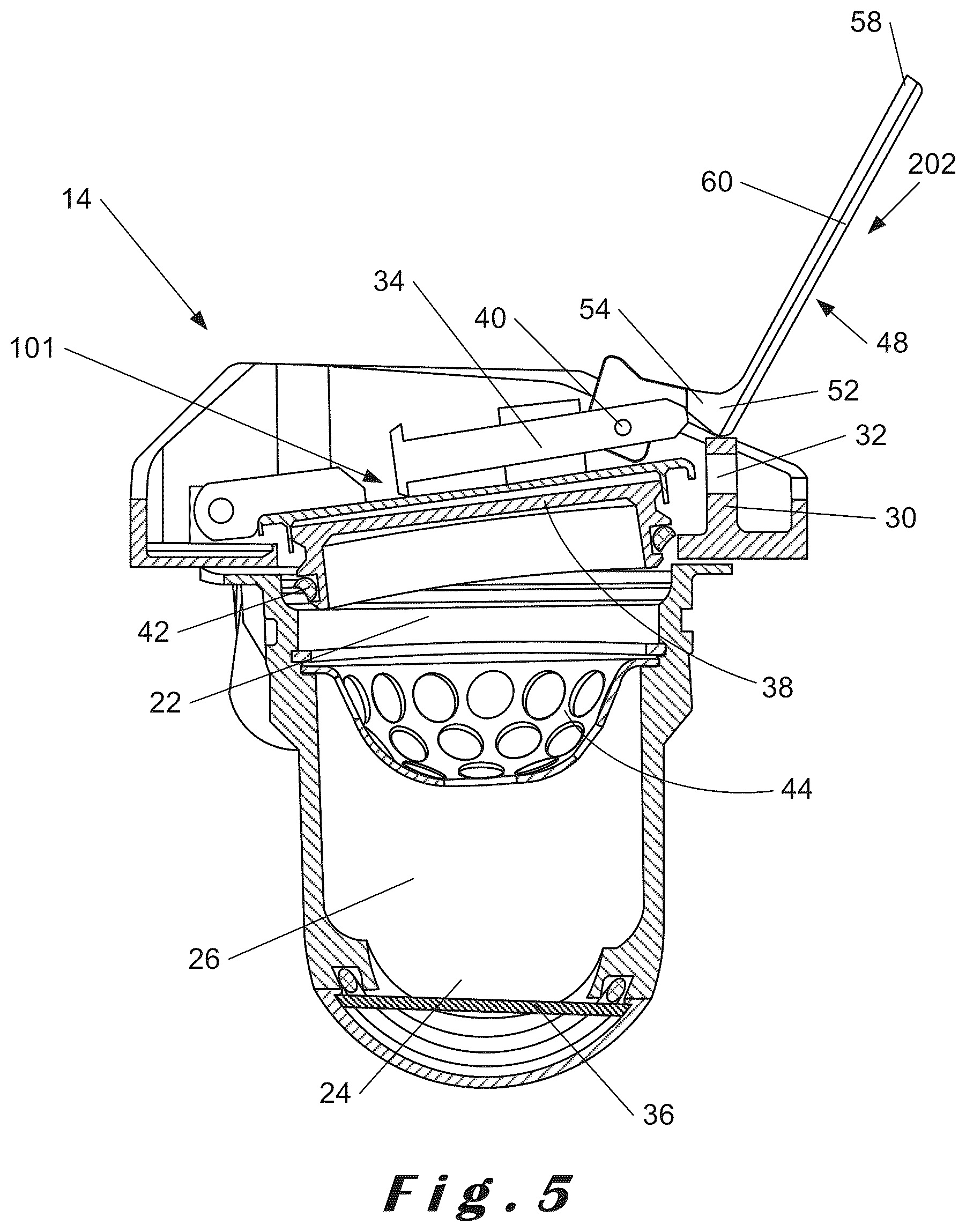 Patent US12410735 Figure 5 – Device configured to be mounted on an oil tank of an aircraft turbomachine, oil supply assembly and associated method of use