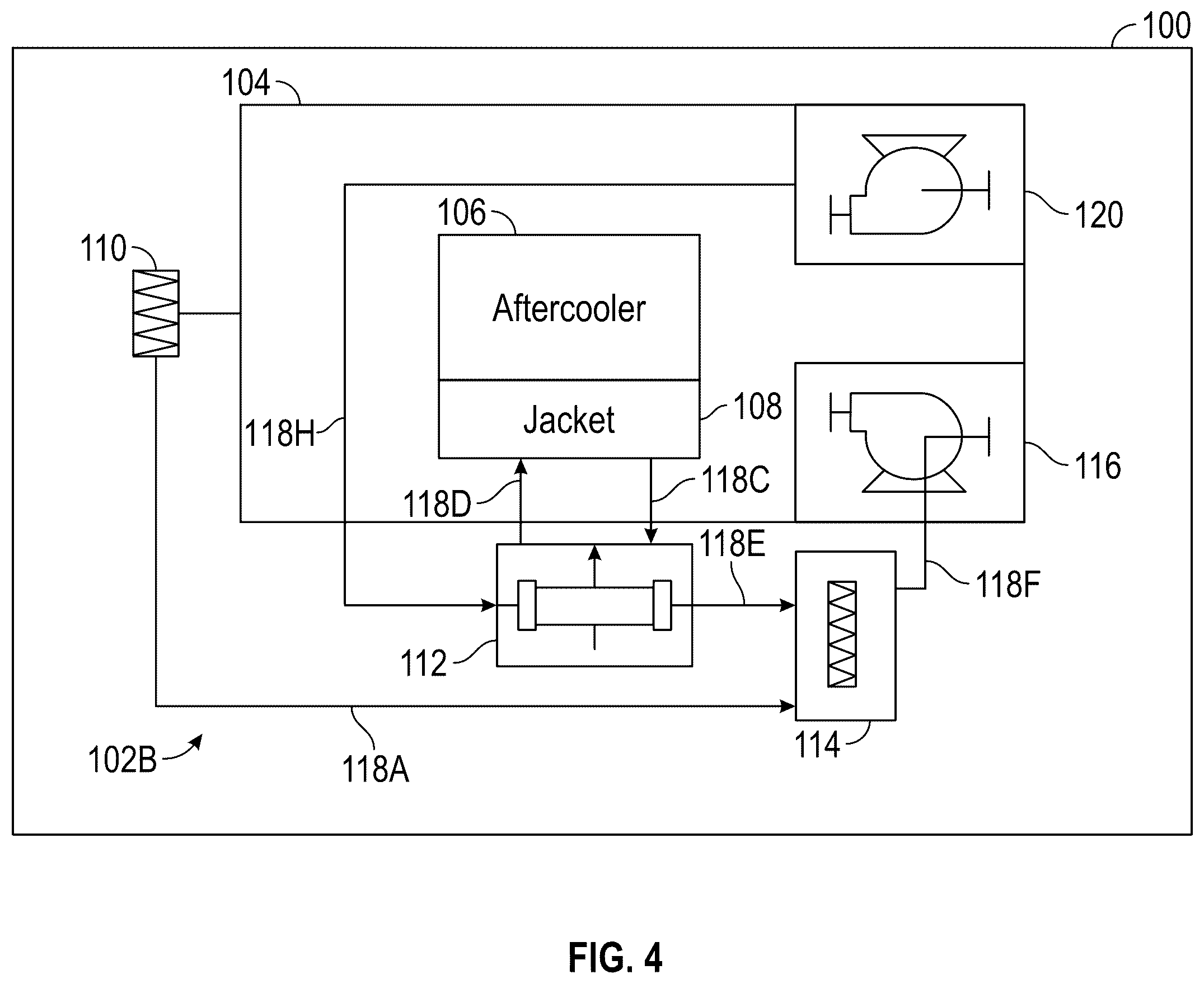 Patent US12410737 Figure 5 – Internal combustion engine with ventilation system for a crankcase