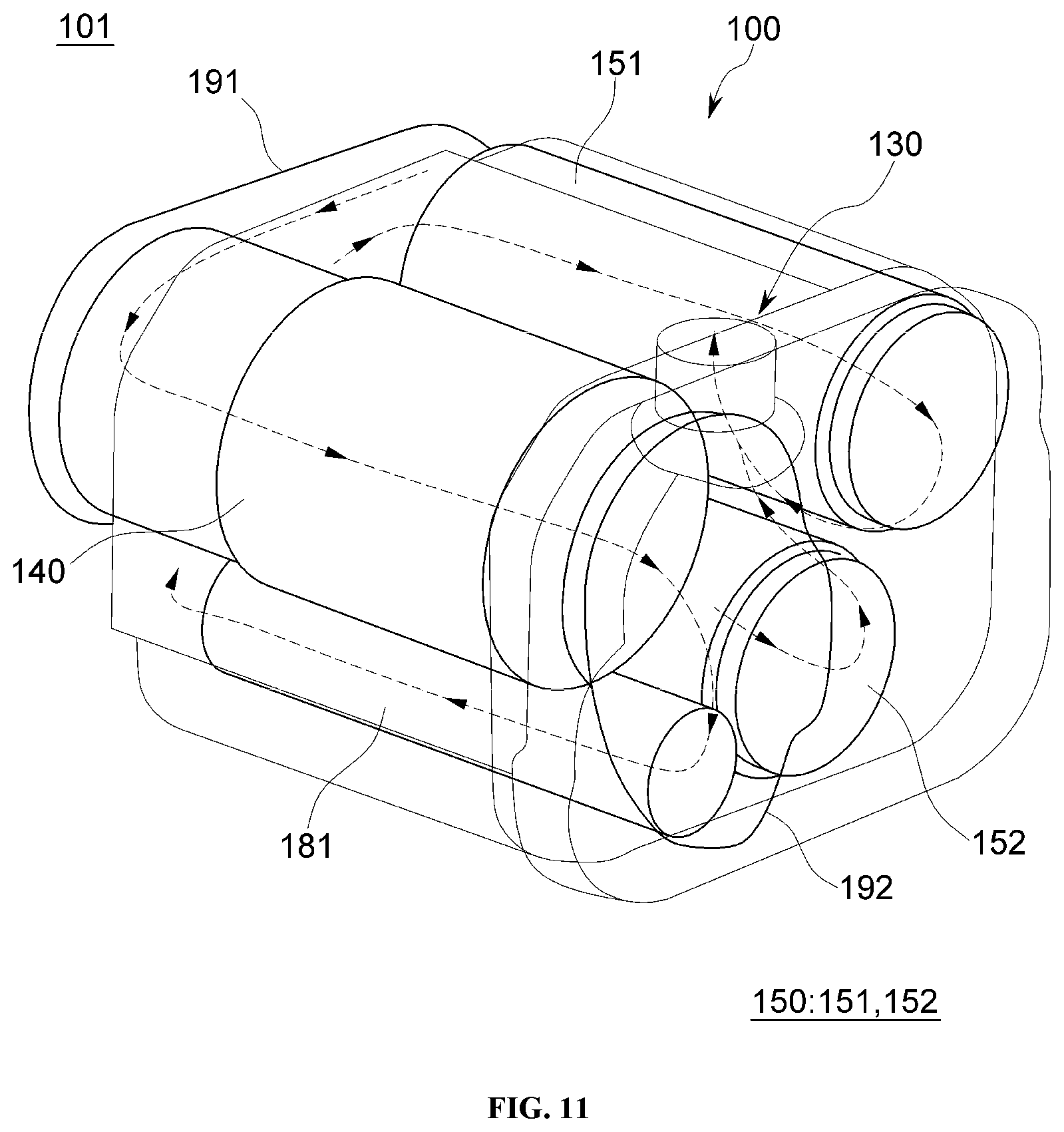 Patent US12410738 Figure 11 – Exhaust gas purification apparatus and construction machinery including the same