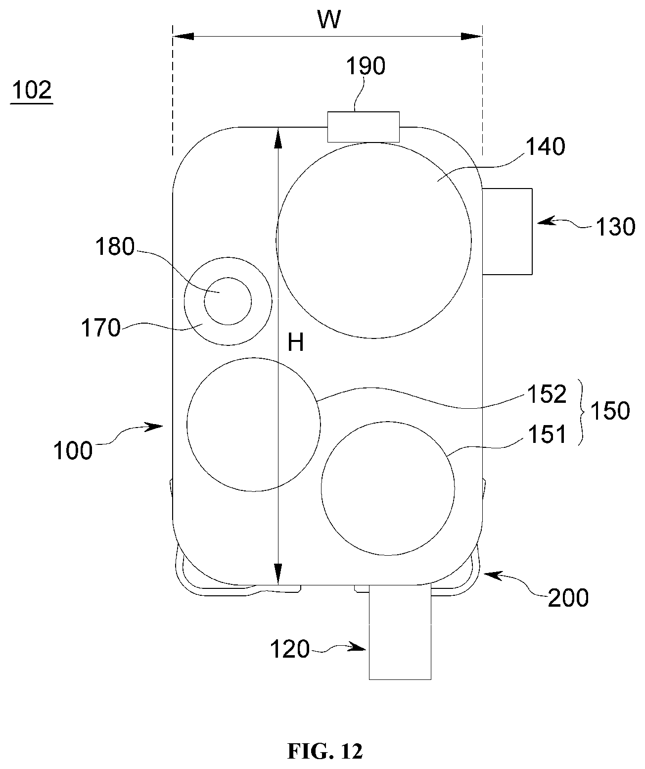 Patent US12410738 Figure 12 – Exhaust gas purification apparatus and construction machinery including the same