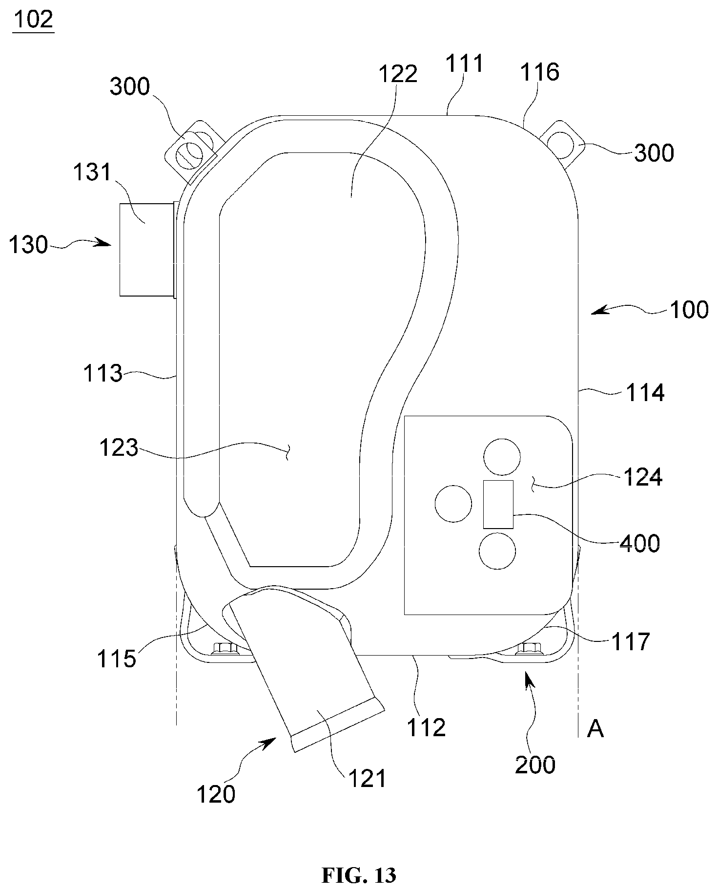 Patent US12410738 Figure 13 – Exhaust gas purification apparatus and construction machinery including the same
