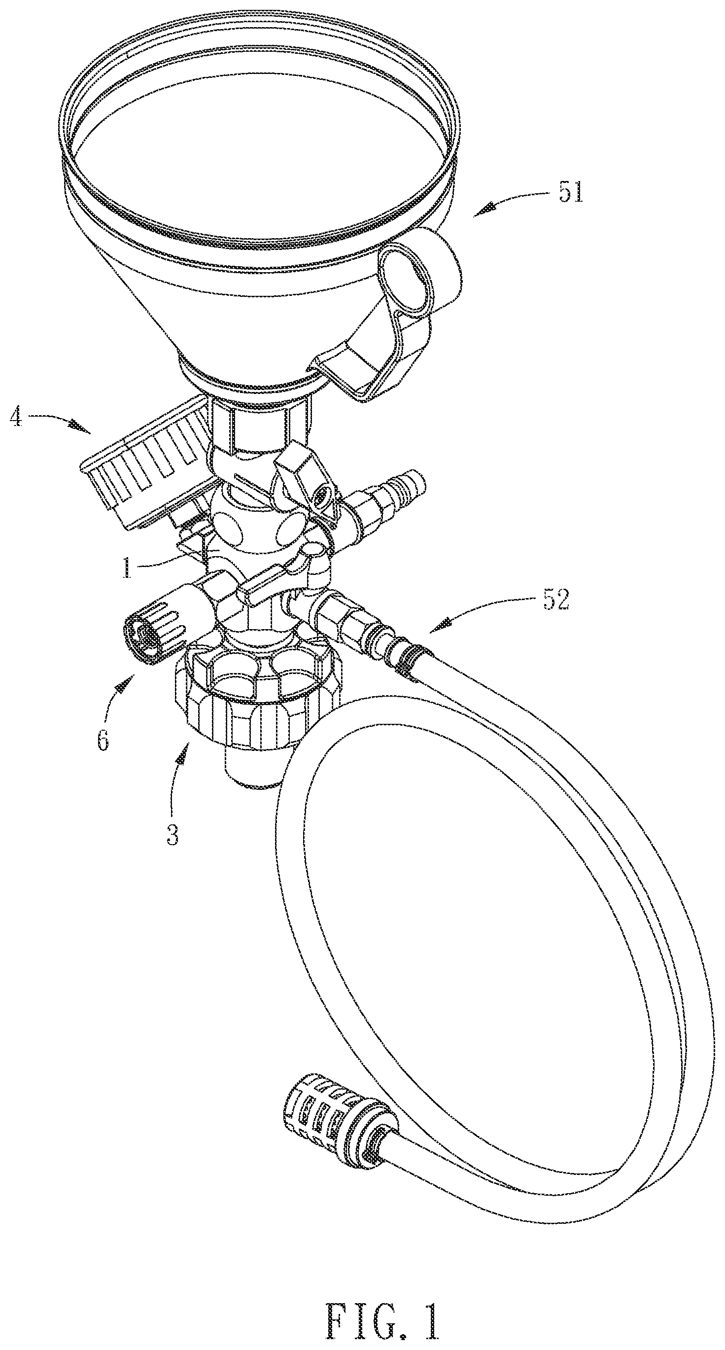 Patent US12410742 Figure 1 – Liquid filling device