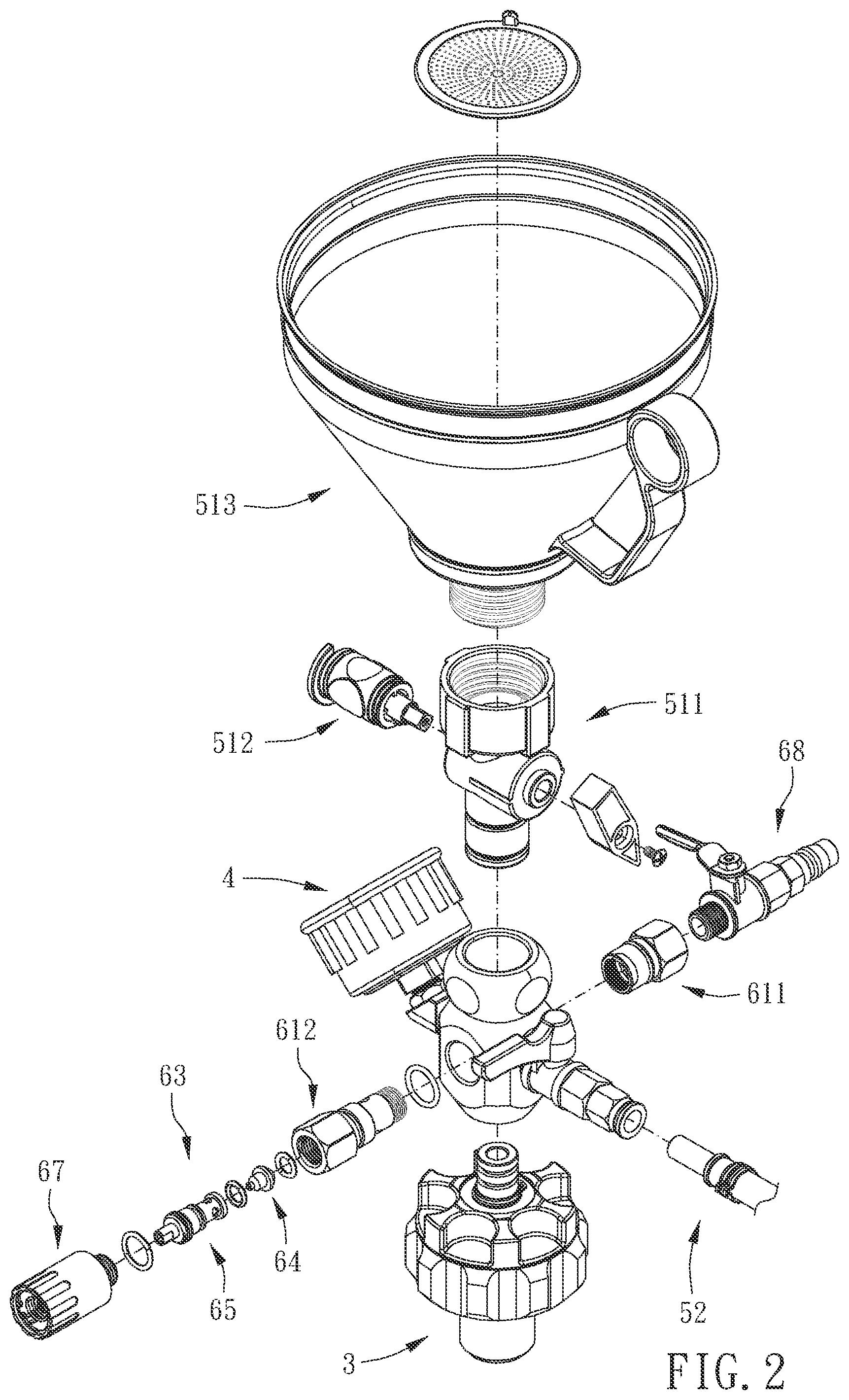 Patent US12410742 Figure 2 – Liquid filling device