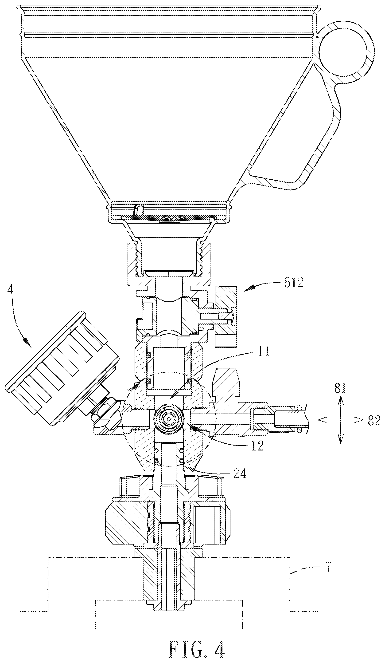 Patent US12410742 Figure 4 – Liquid filling device