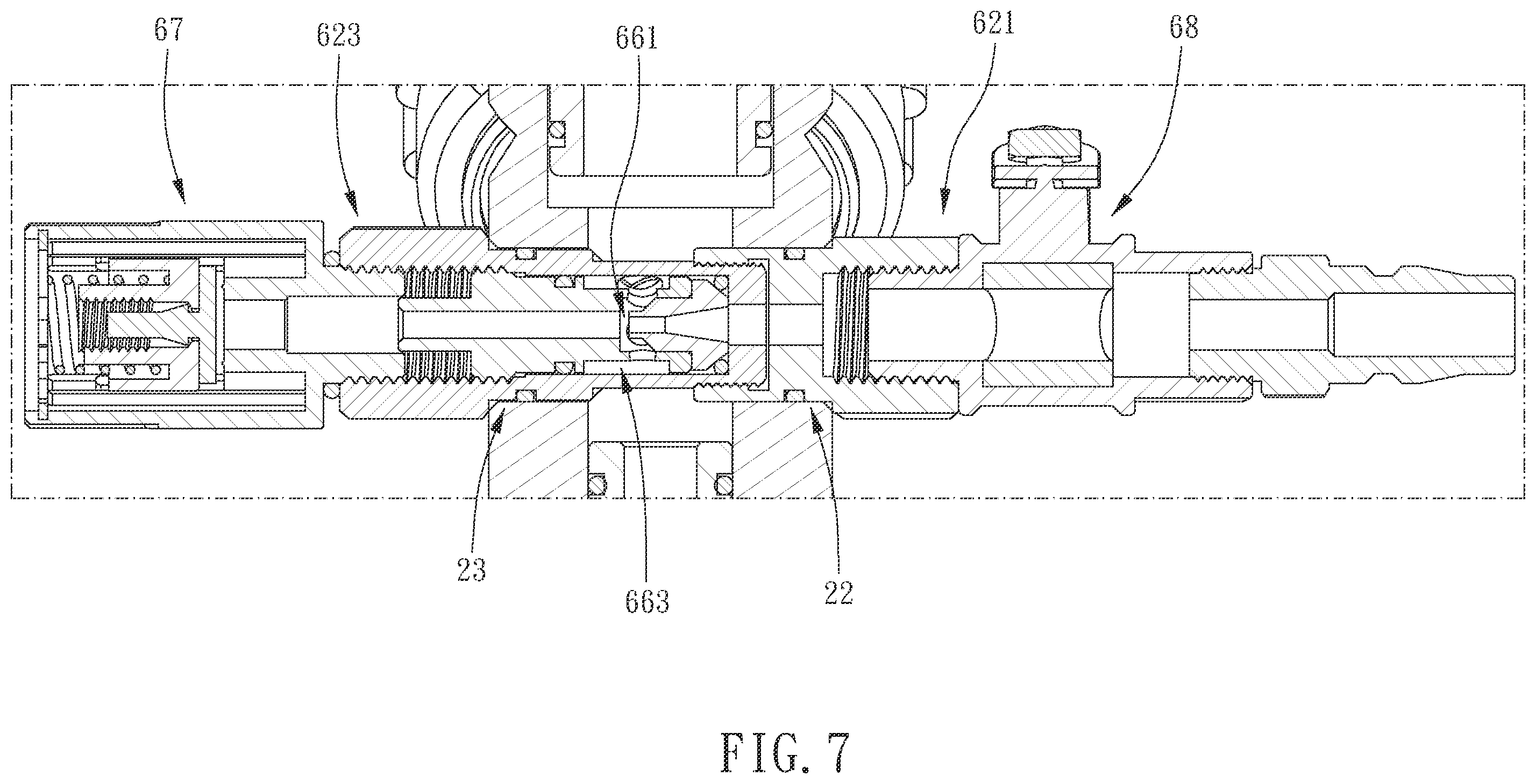 Patent US12410742 Figure 7 – Liquid filling device