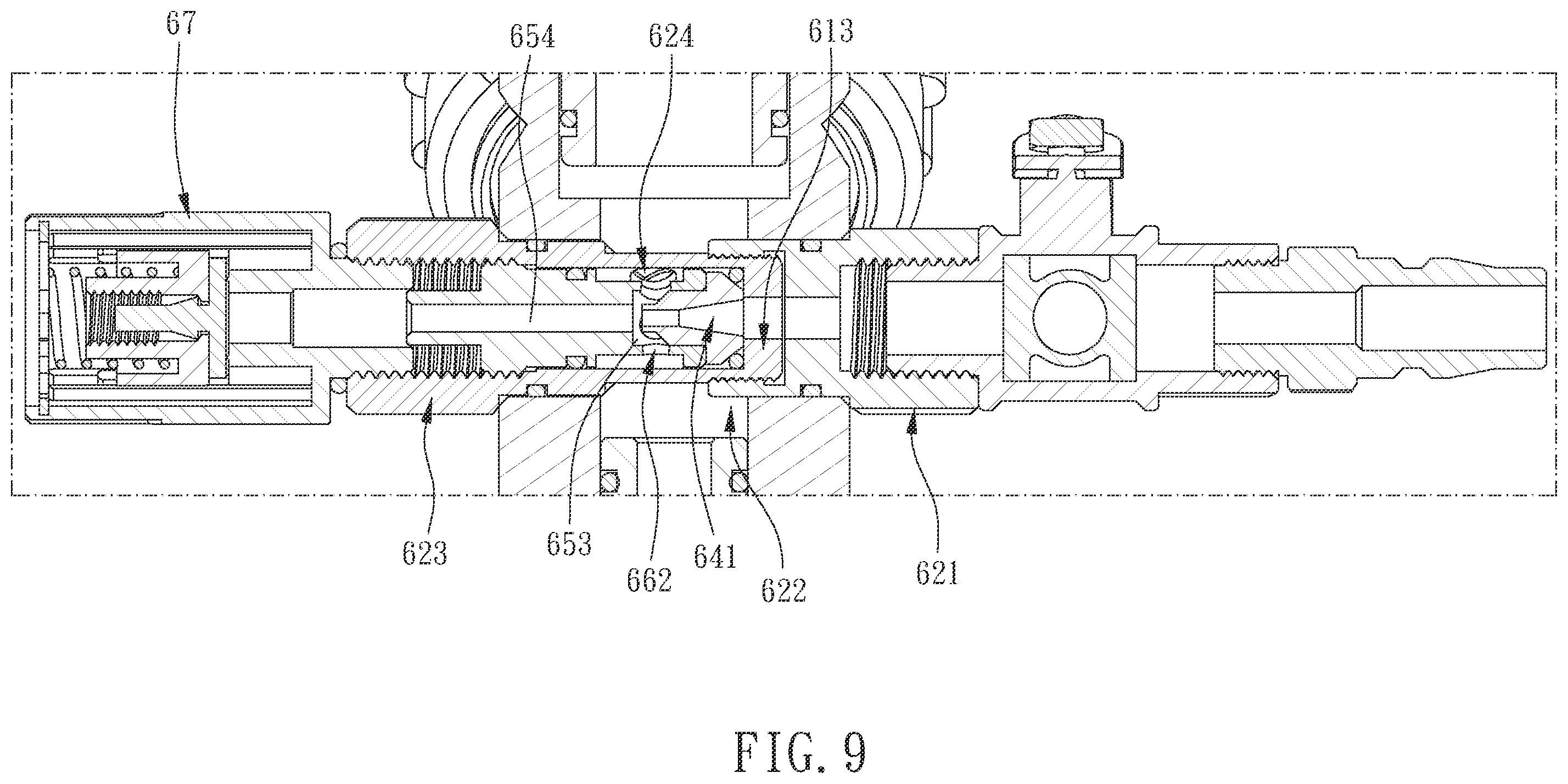 Patent US12410742 Figure 9 – Liquid filling device