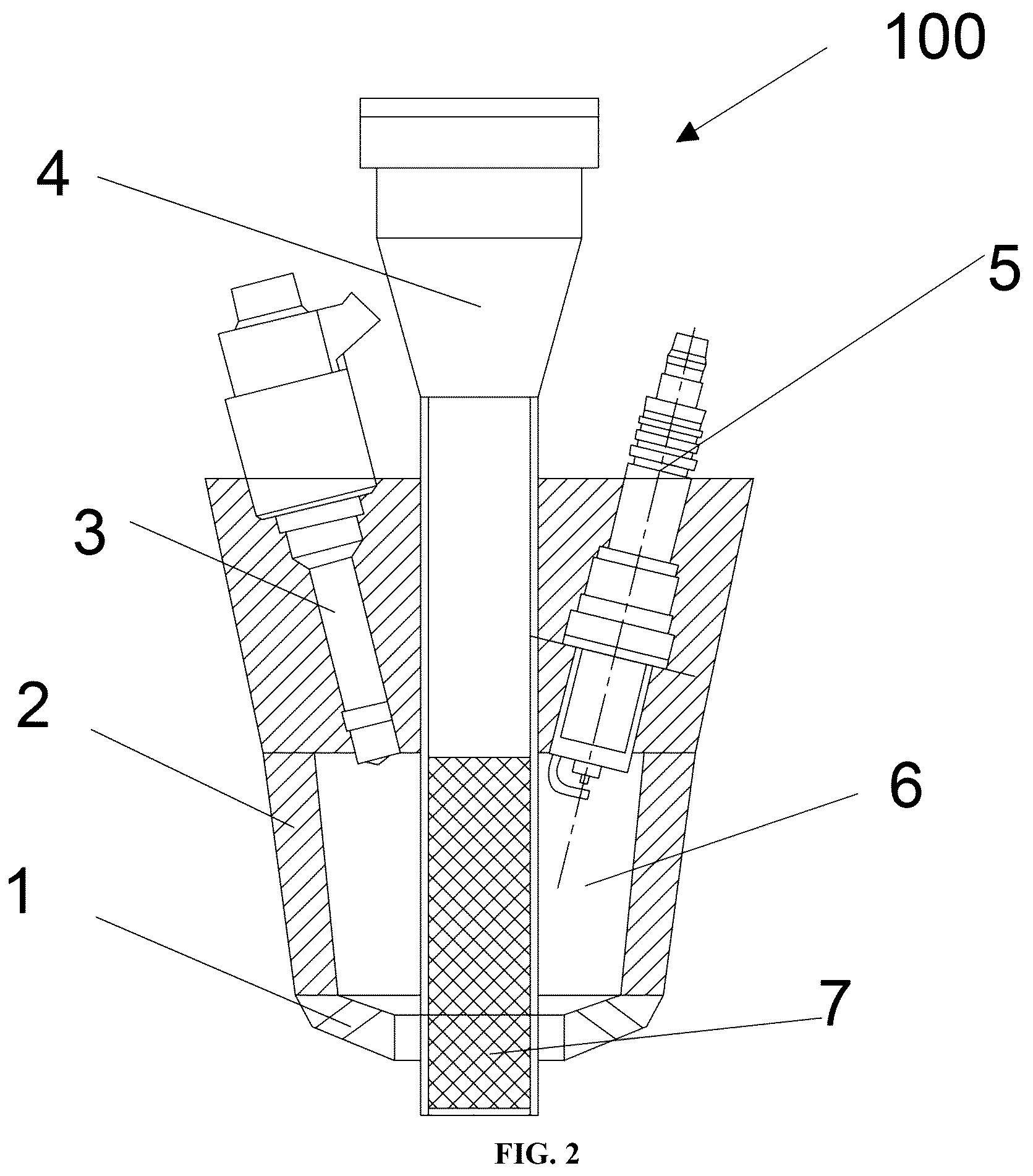 Patent US12410743 Figure 2 – Precombustion chamber igniter and cold start control method for methanol engine