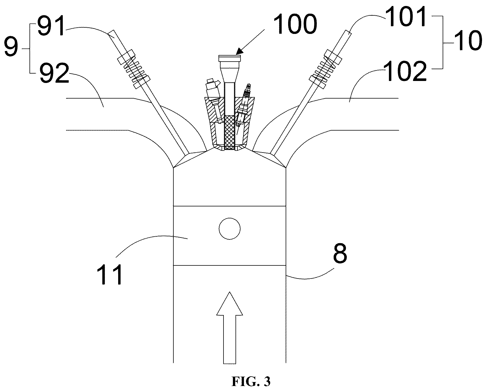 Patent US12410743 Figure 3 – Precombustion chamber igniter and cold start control method for methanol engine
