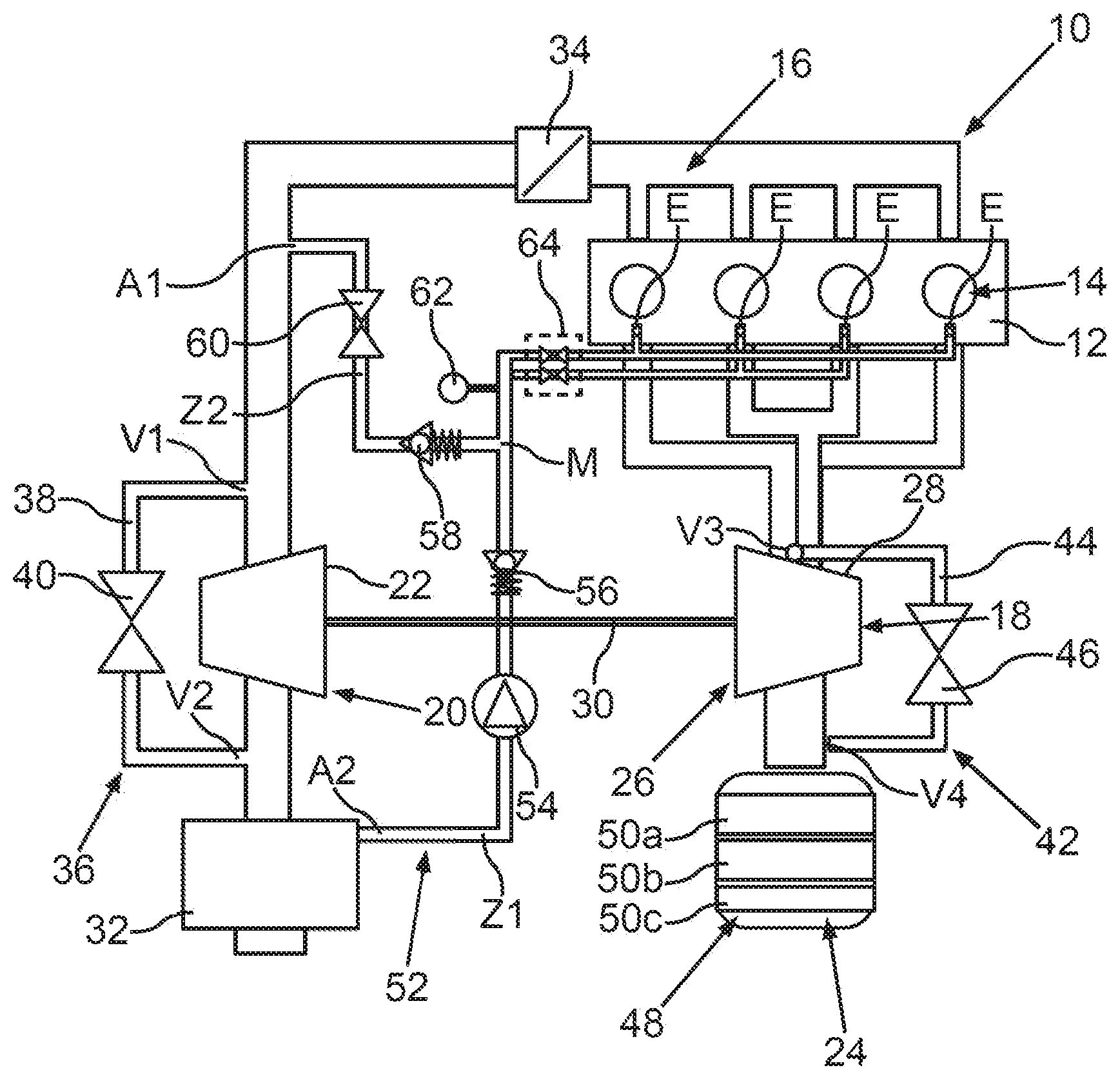 Patent US12410744 — Internal combustion engine for a motor vehicle, in particular for a motor car — Figure 1