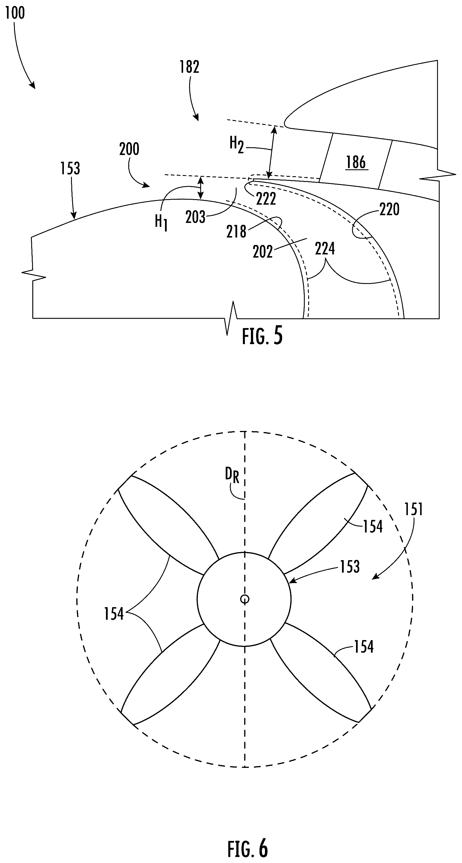 Patent US12410749 Figure 4 – Engine having an open fan with reduced boundary layer induced distortion