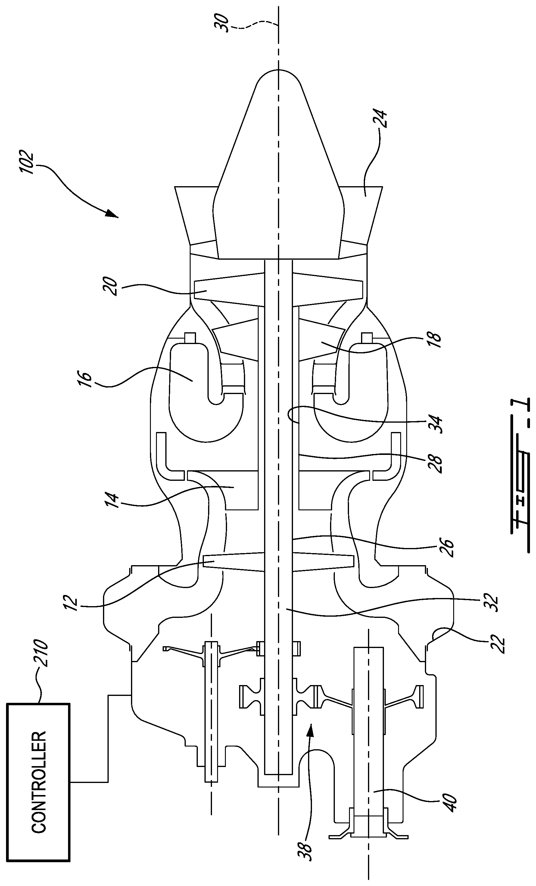 Patent US12410757 Figure 1 – System and method of operating multi-engine system