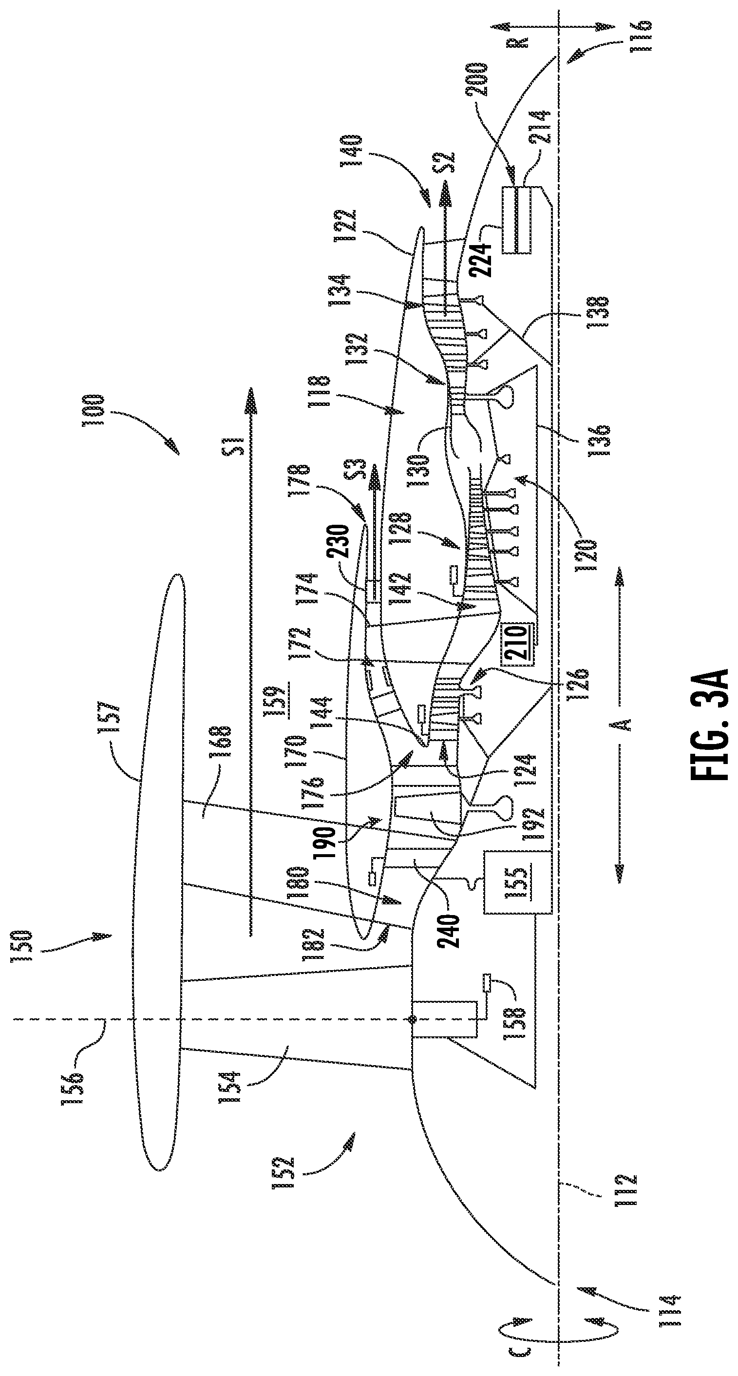 Patent US12410758 Figure 3 – Three-stream gas turbine engine control