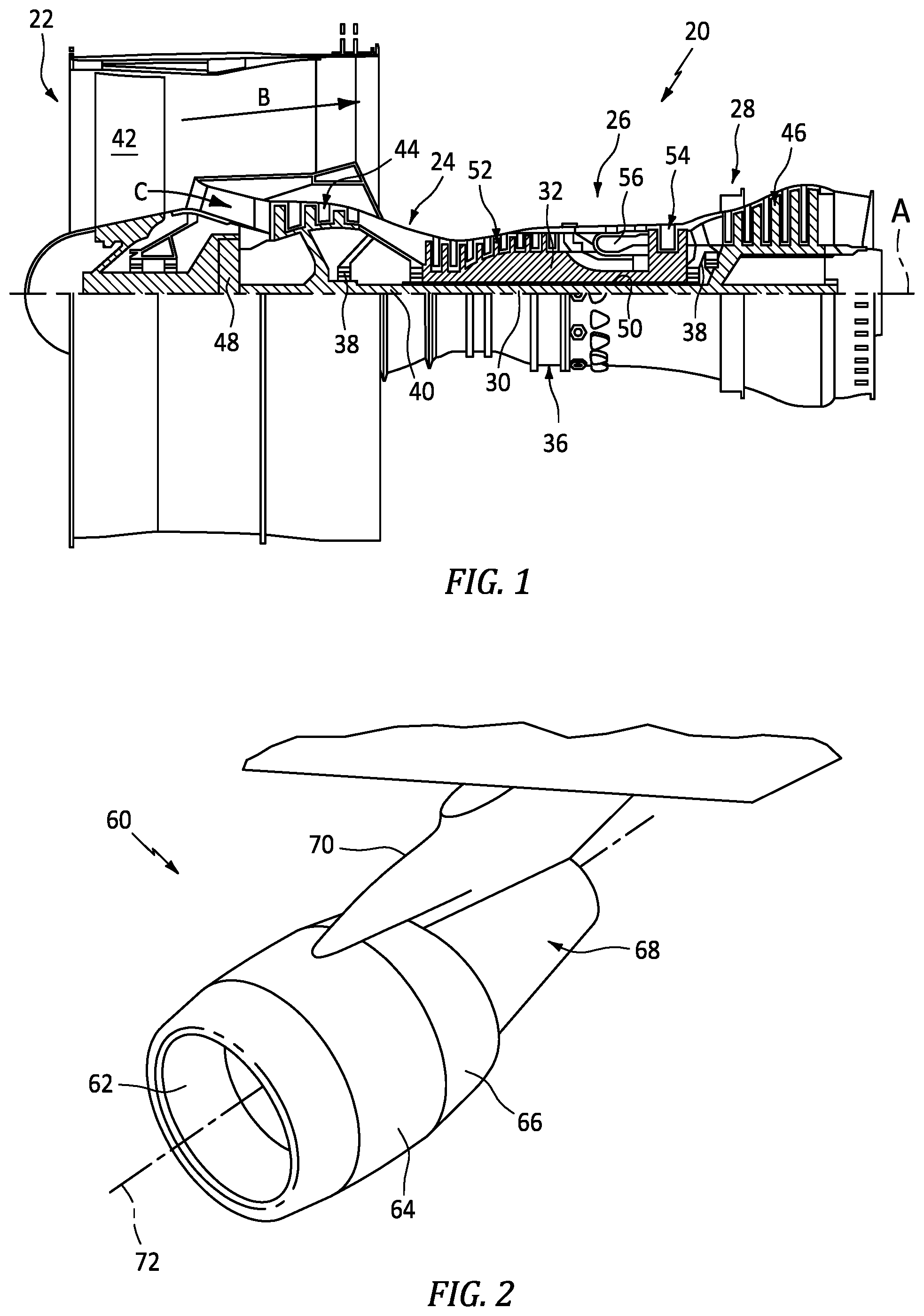 Patent US12410761 Figure 1 – Thrust reverser manual drive system