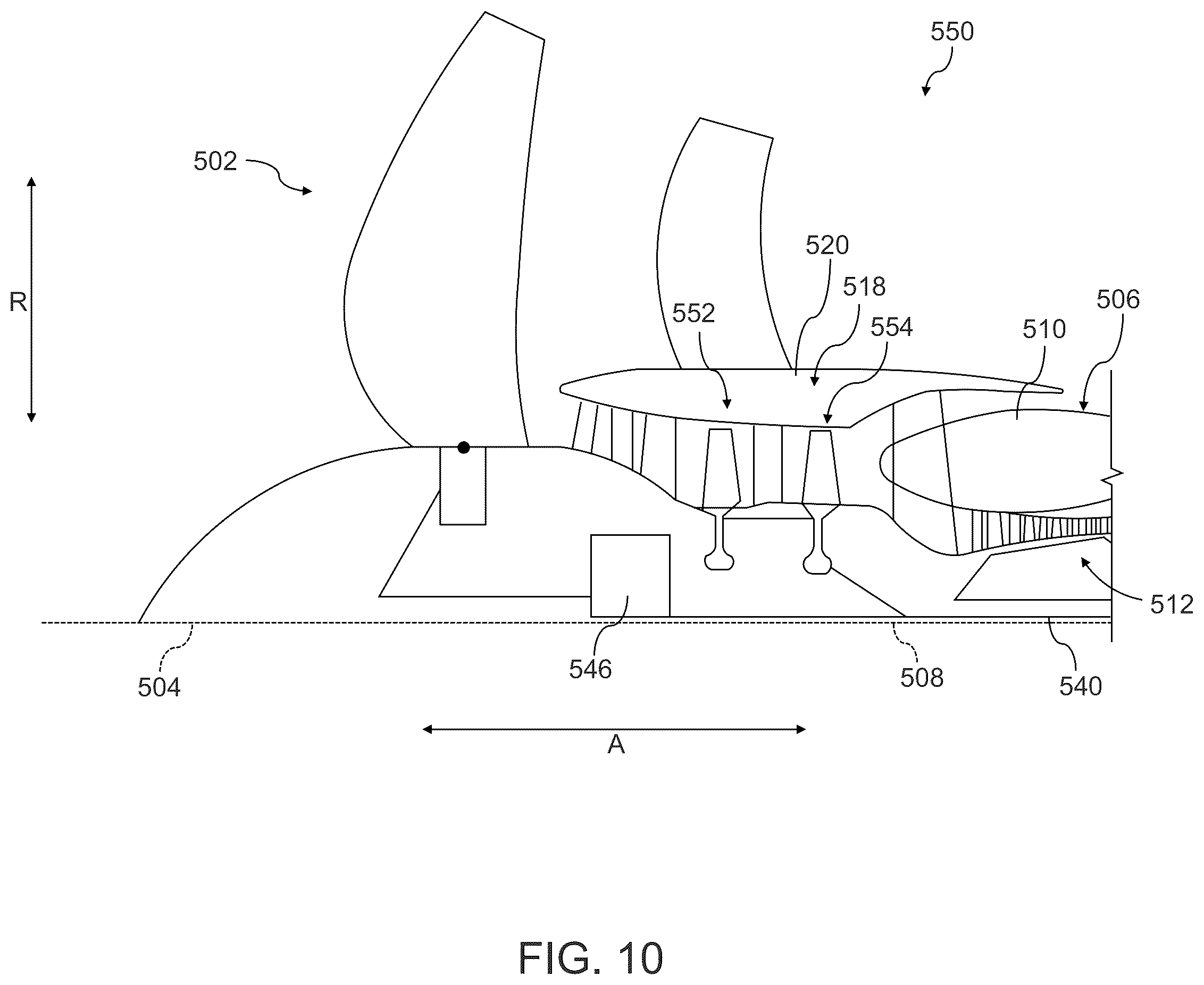 Patent US12410763 Figure 18 – Gas turbine engine with third stream