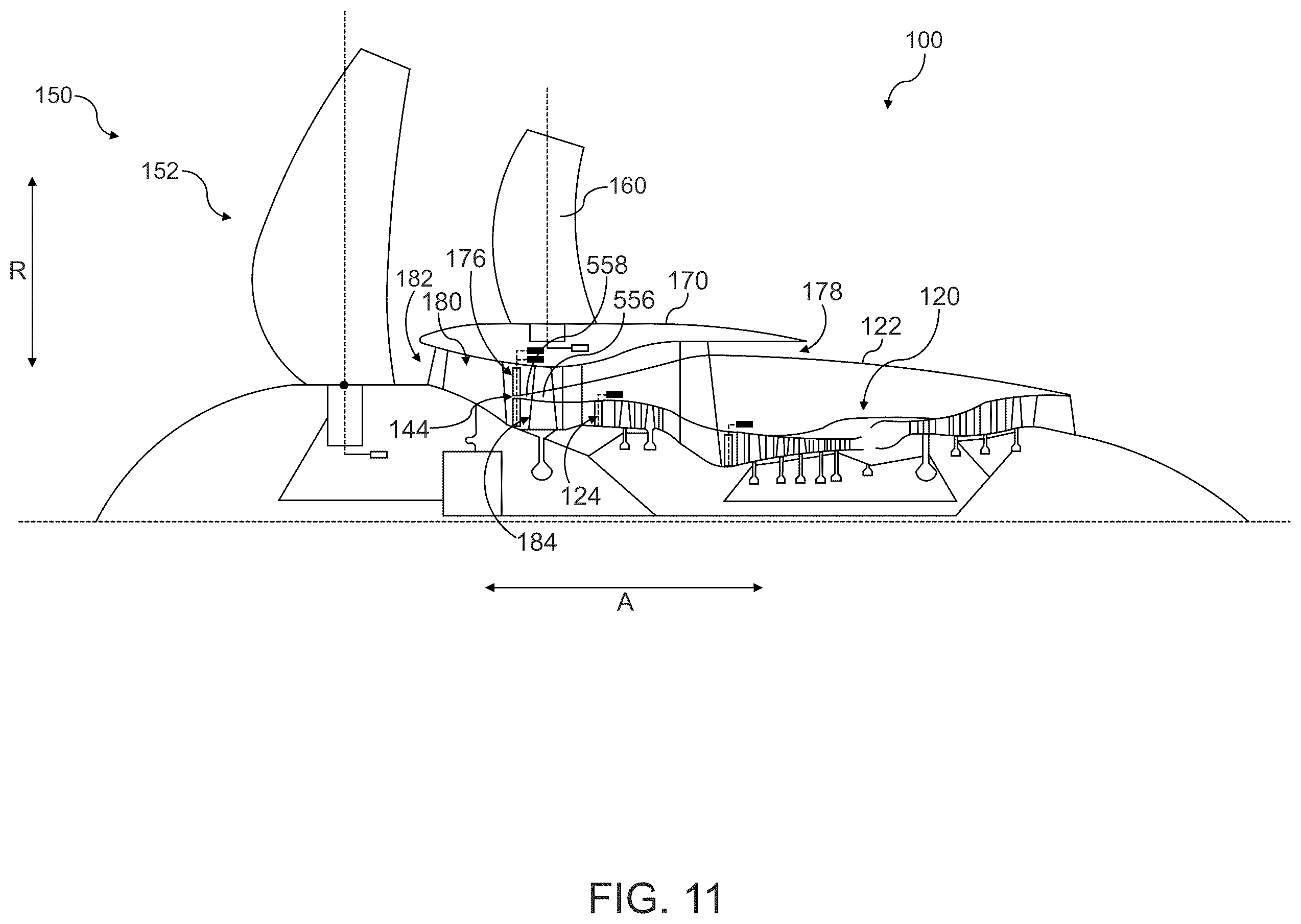 Patent US12410763 Figure 19 – Gas turbine engine with third stream