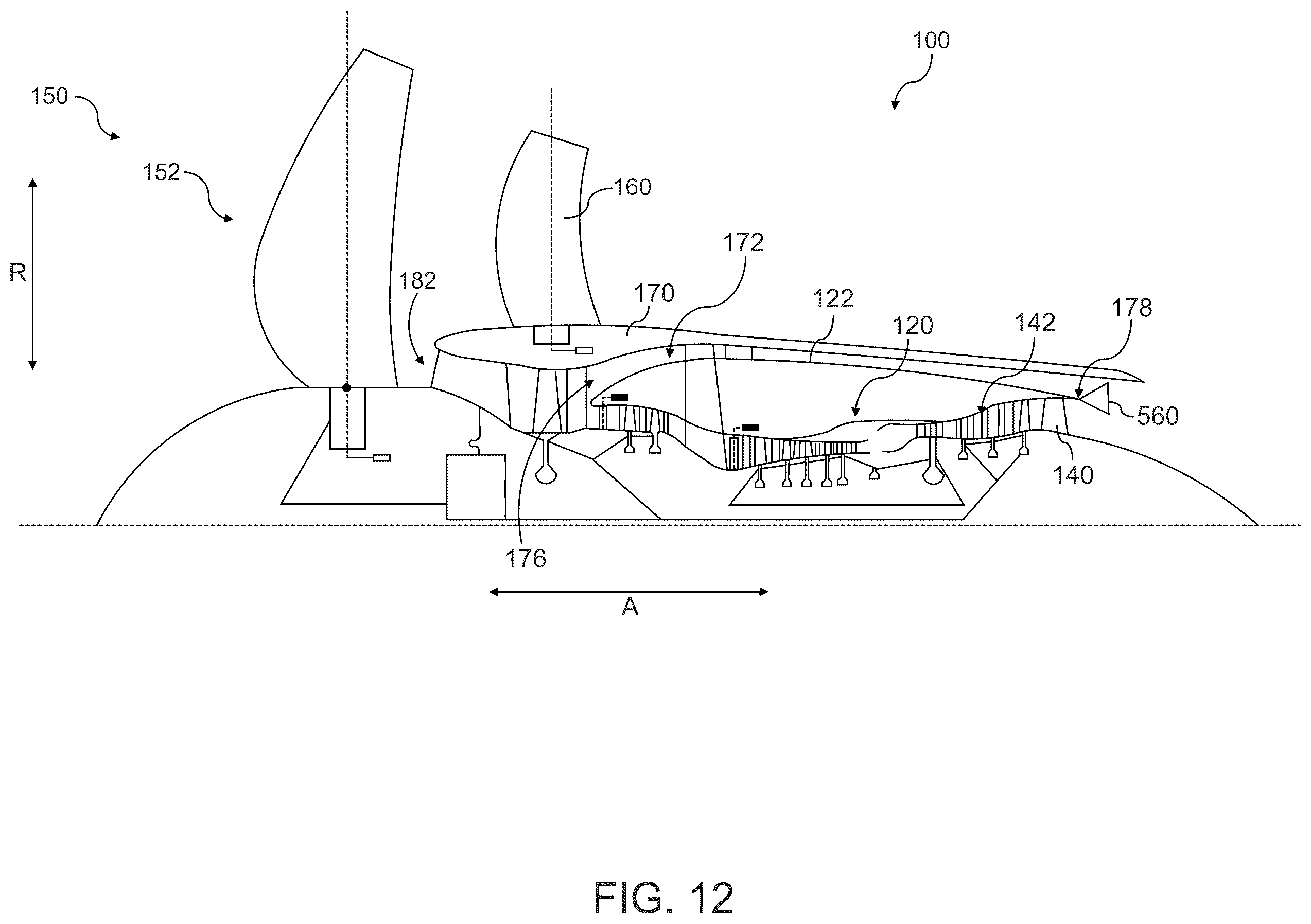 Patent US12410763 Figure 20 – Gas turbine engine with third stream