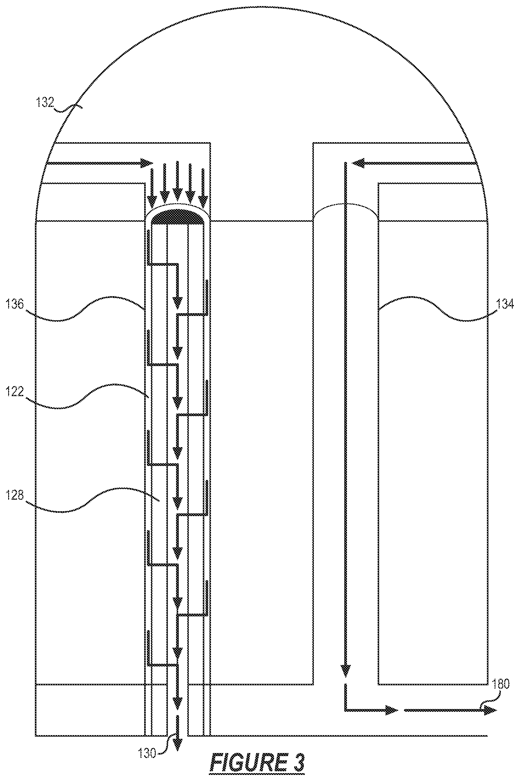 Patent US12410766 Figure 8 – Radial in-flow particle bed nuclear rocket engine and method
