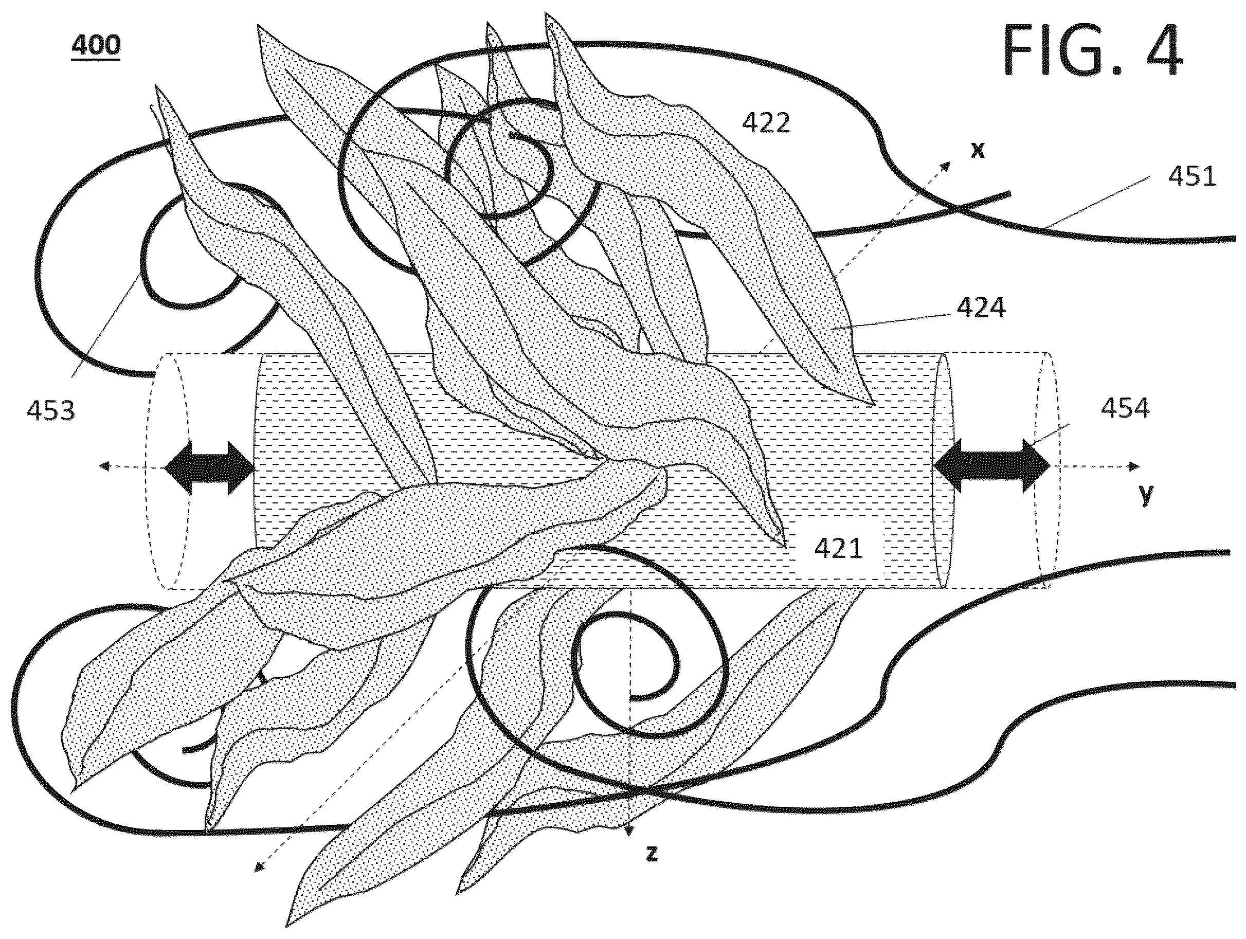Patent US12410767 Figure 4 – Kelp wave energy collector apparatus and system