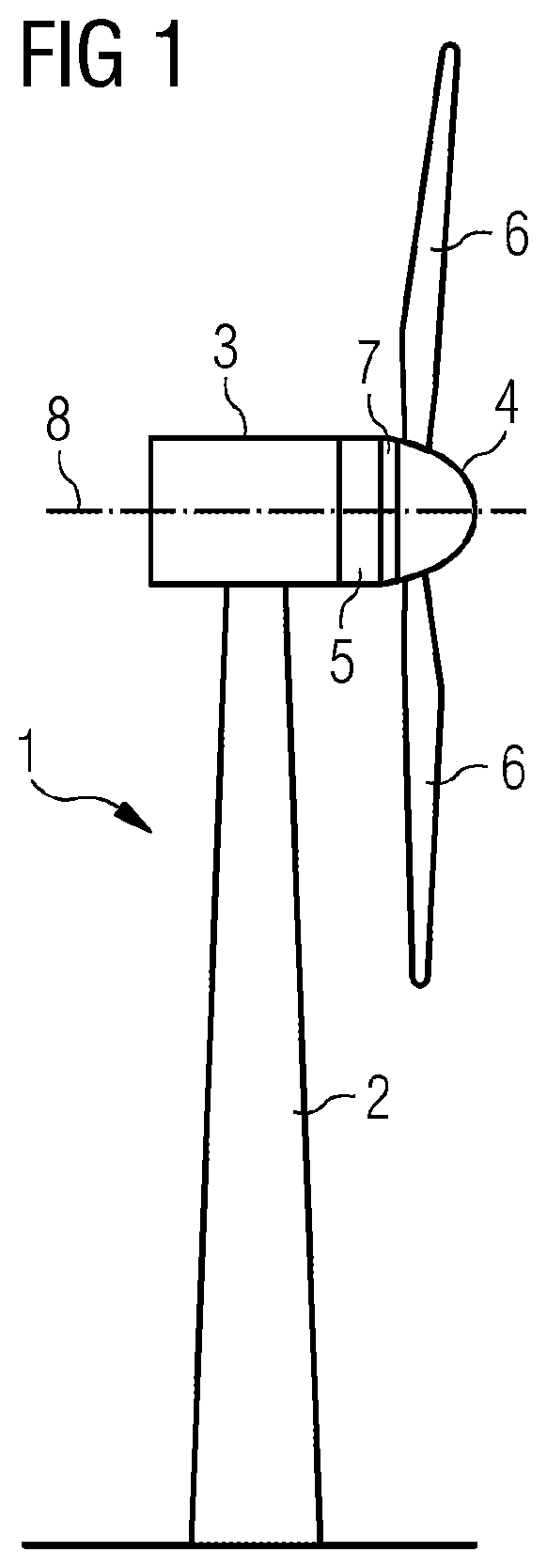 Patent US12410774 — Wind turbine control architecture — Figure 1