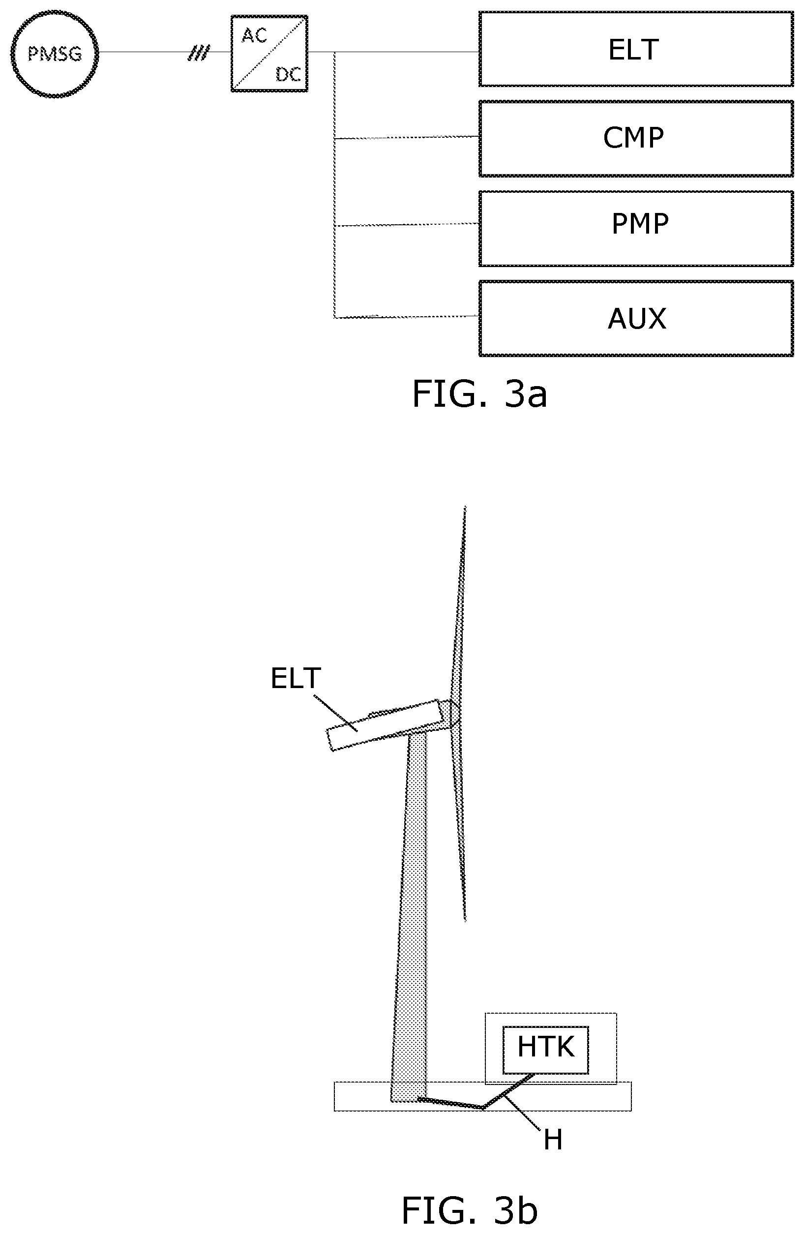 Patent US12410775 Figure 3 – Wind turbine with integrated hydrogen generation
