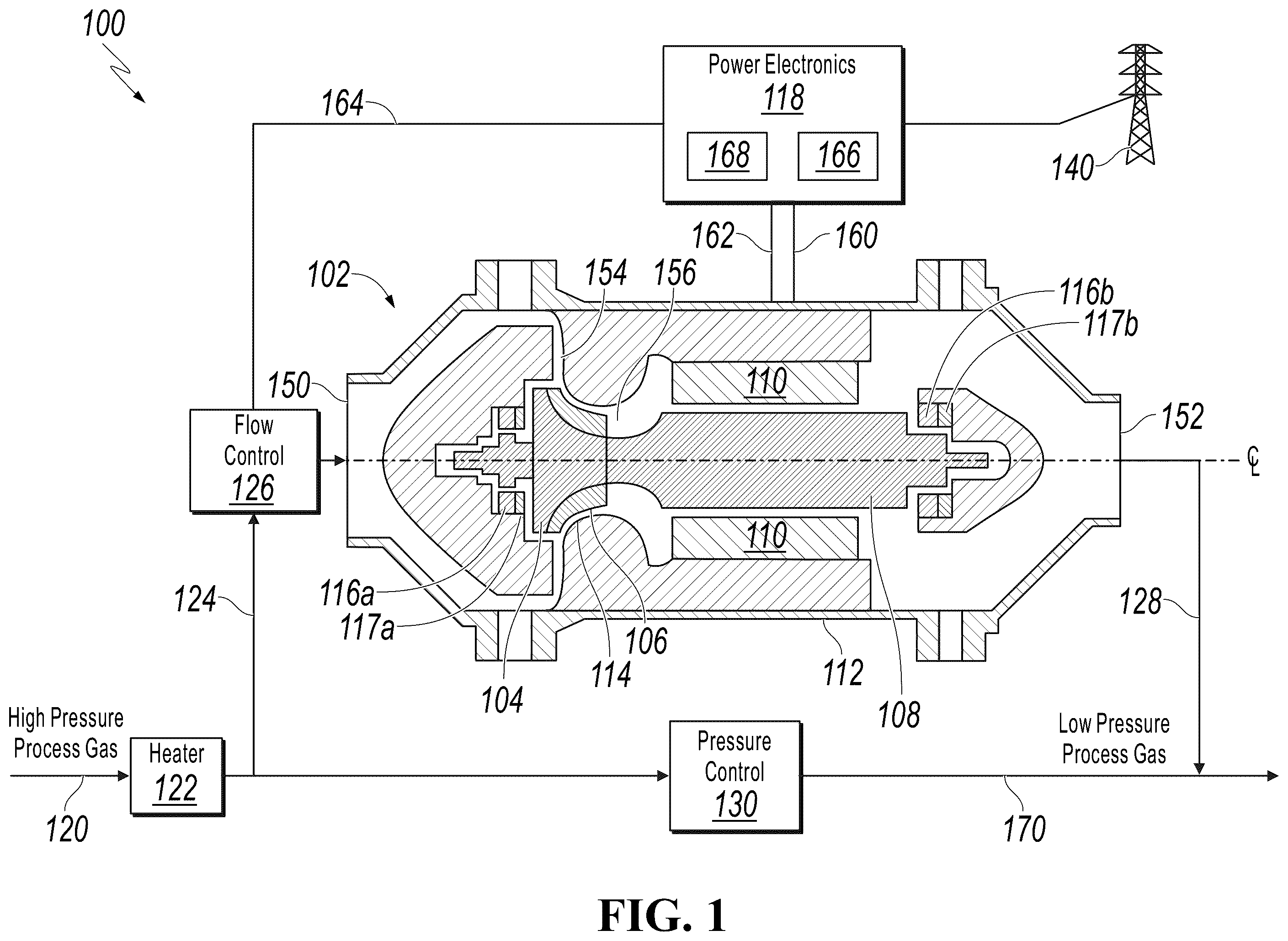 Patent US12410777 Figure 1 – Turboexpander islanding operation