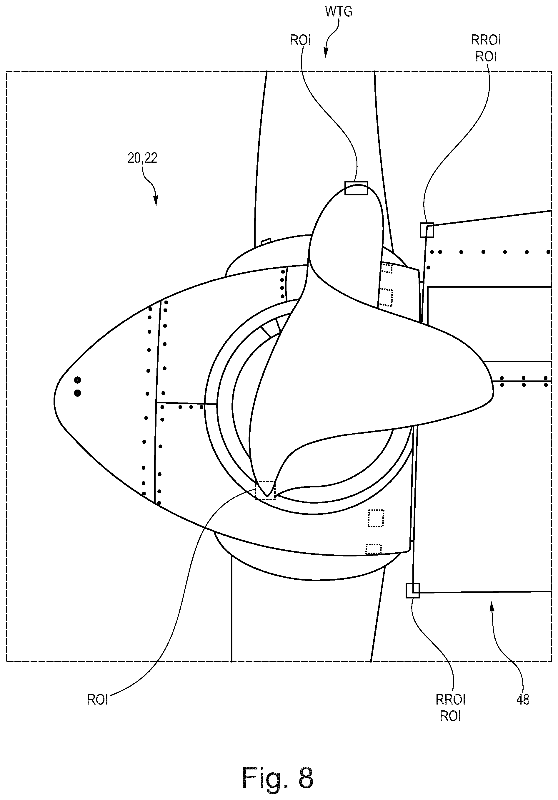 Patent US12410779 Figure 8 – Method and system for visual inspection of wind turbine generators