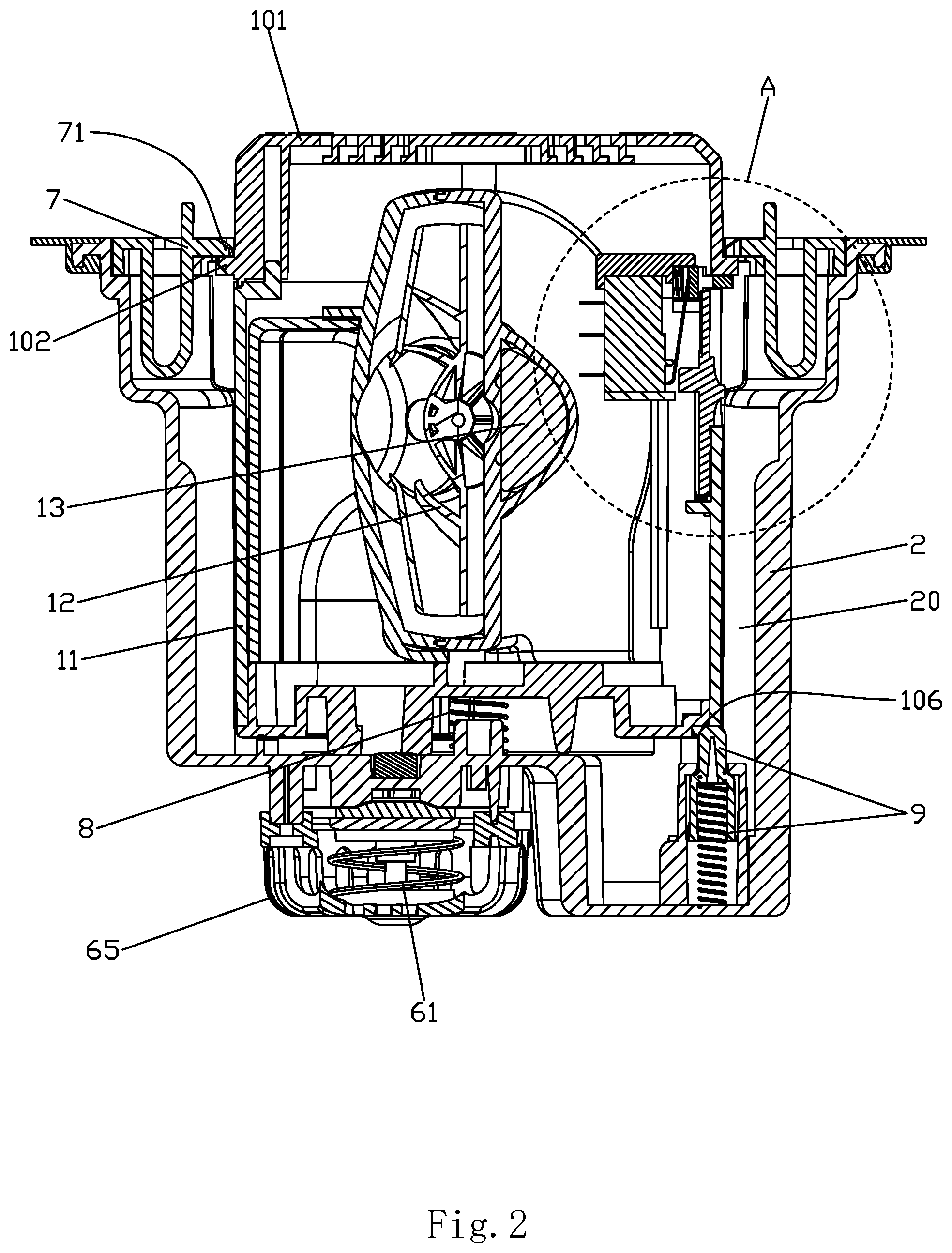 Patent US12410784 Figure 2 – Dual-purpose air pump