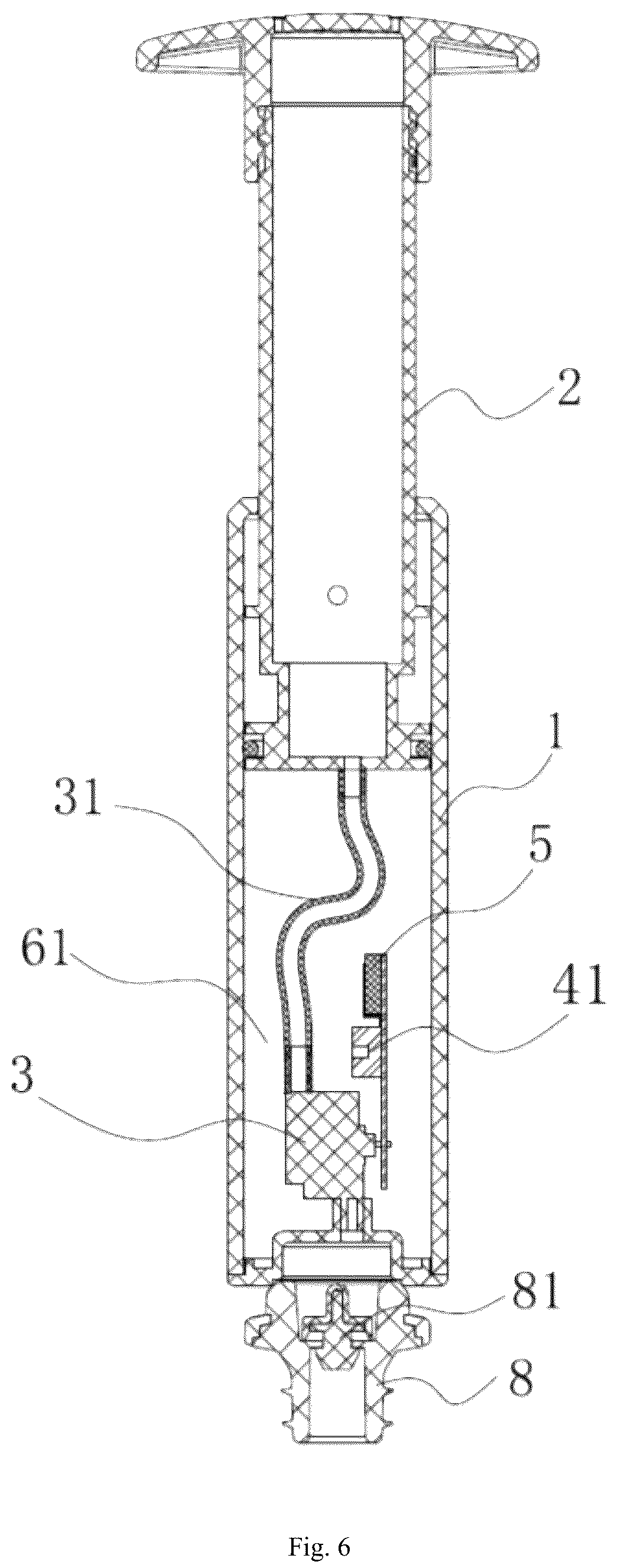 Patent US12410787 Figure 4 – Air pump having reminding function