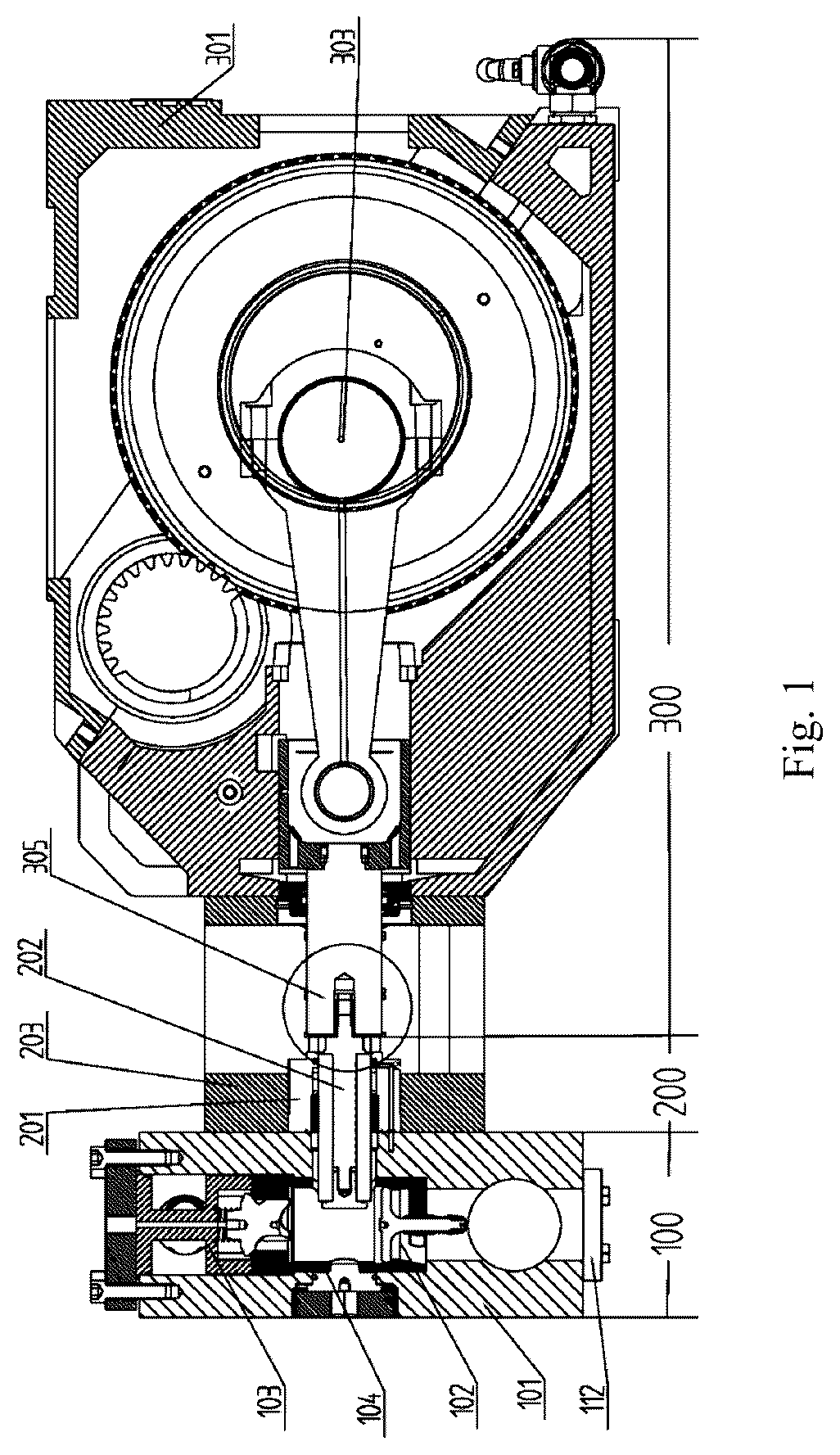 Patent US12410788 Figure 1 – Plunger pump and pump station