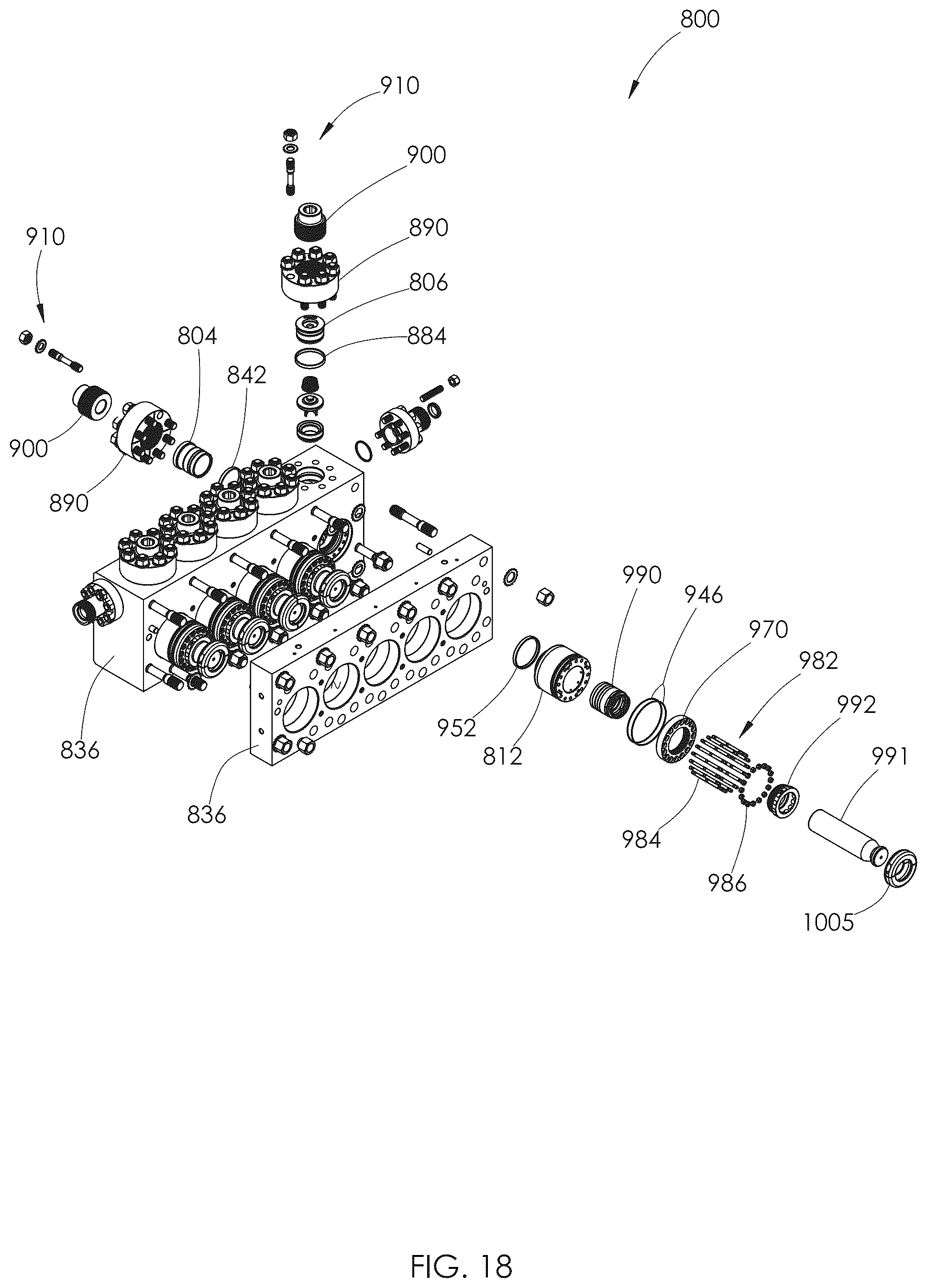 Patent US12410789 Figure 18 – Fluid end assembly