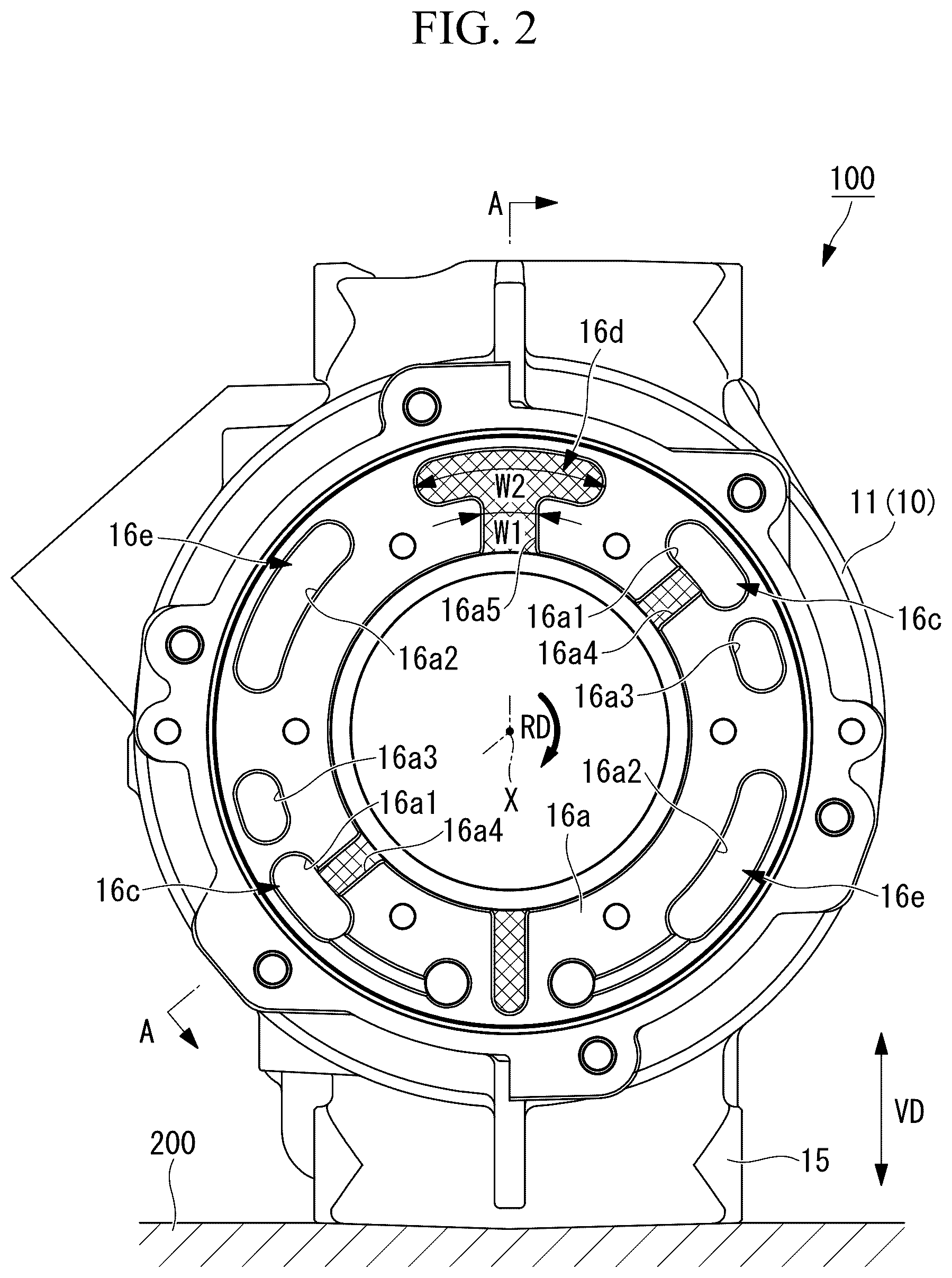 Patent US12410796 Figure 2 – Scroll compressor