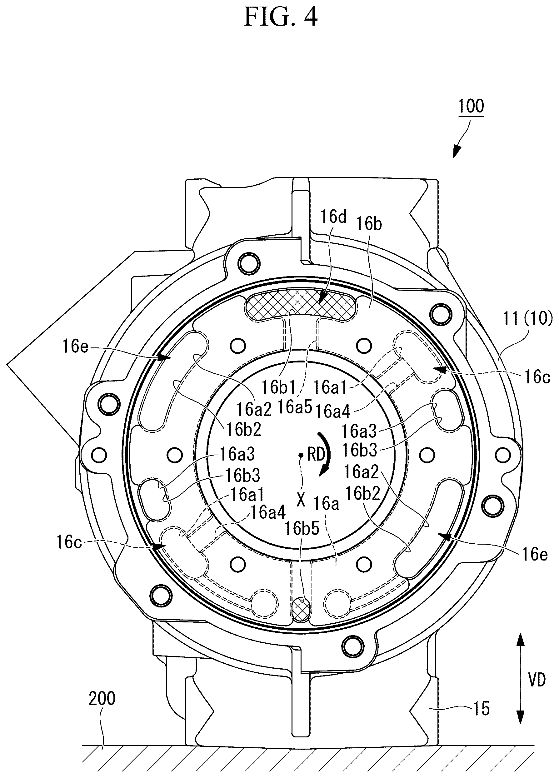 Patent US12410796 Figure 4 – Scroll compressor
