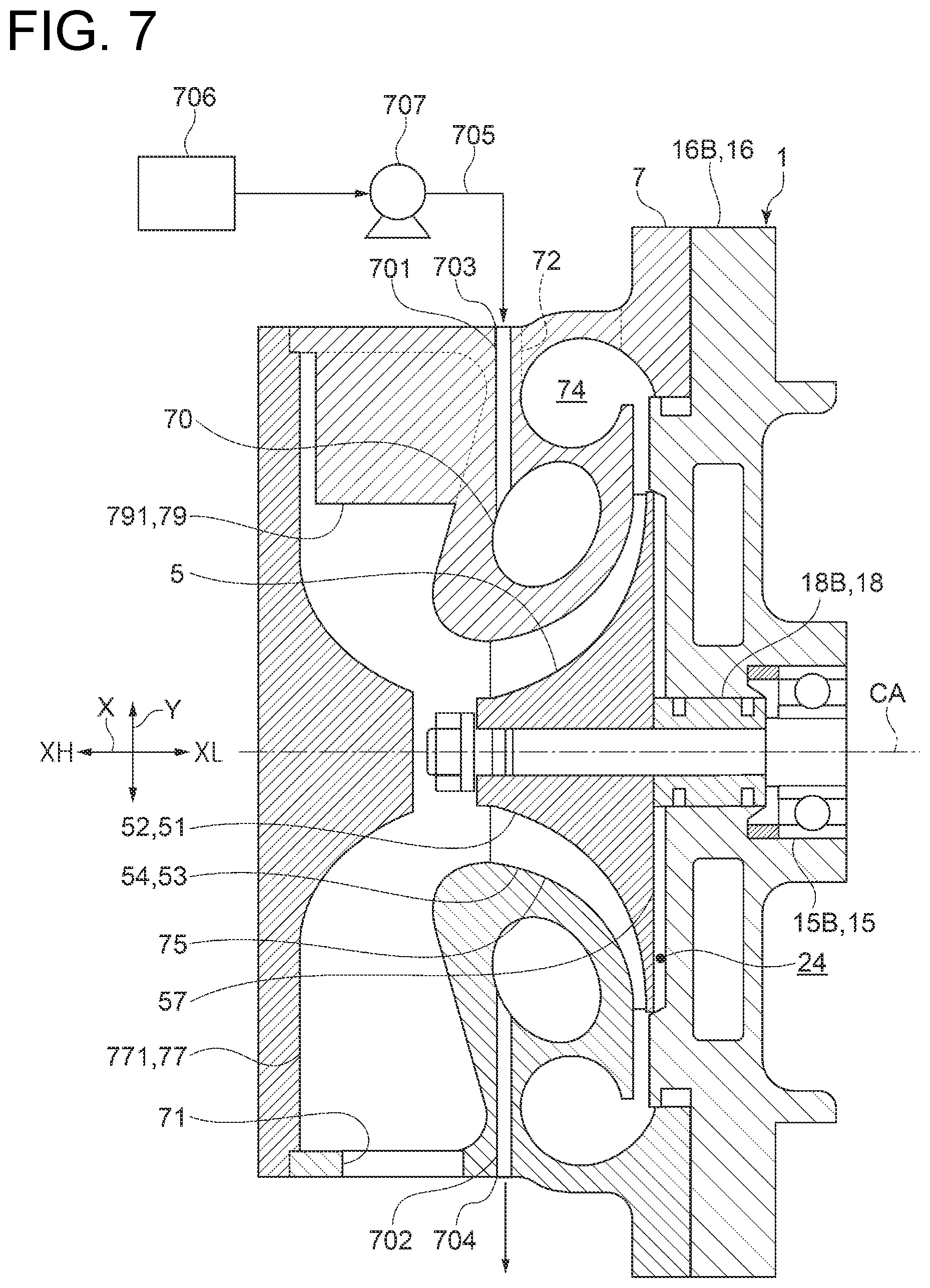 Patent US12410802 Figure 7 – Multi-stage electric centrifugal compressor