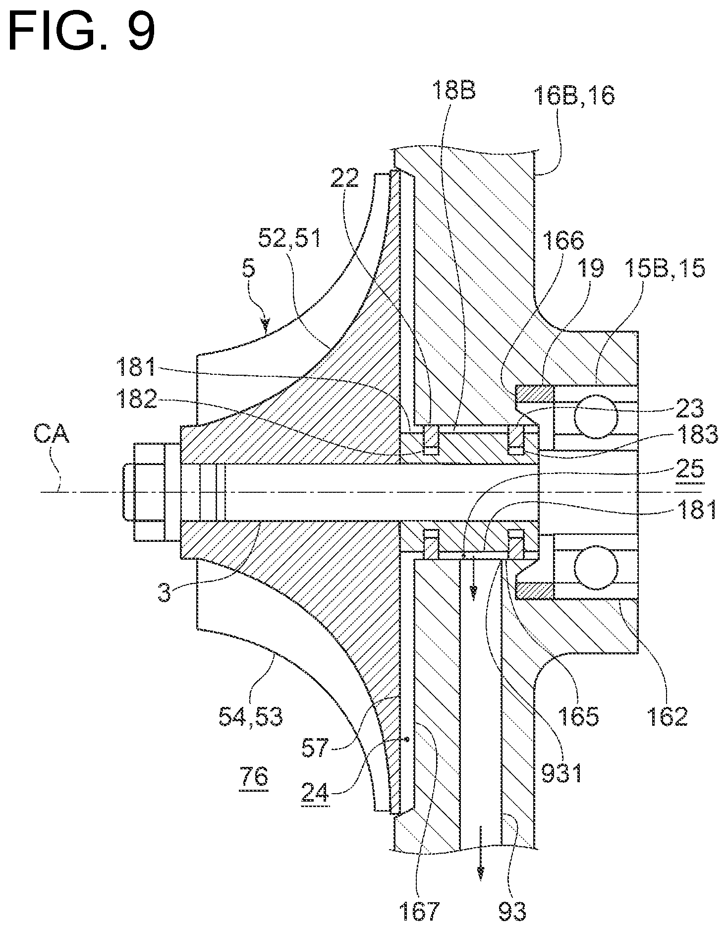 Patent US12410802 Figure 9 – Multi-stage electric centrifugal compressor