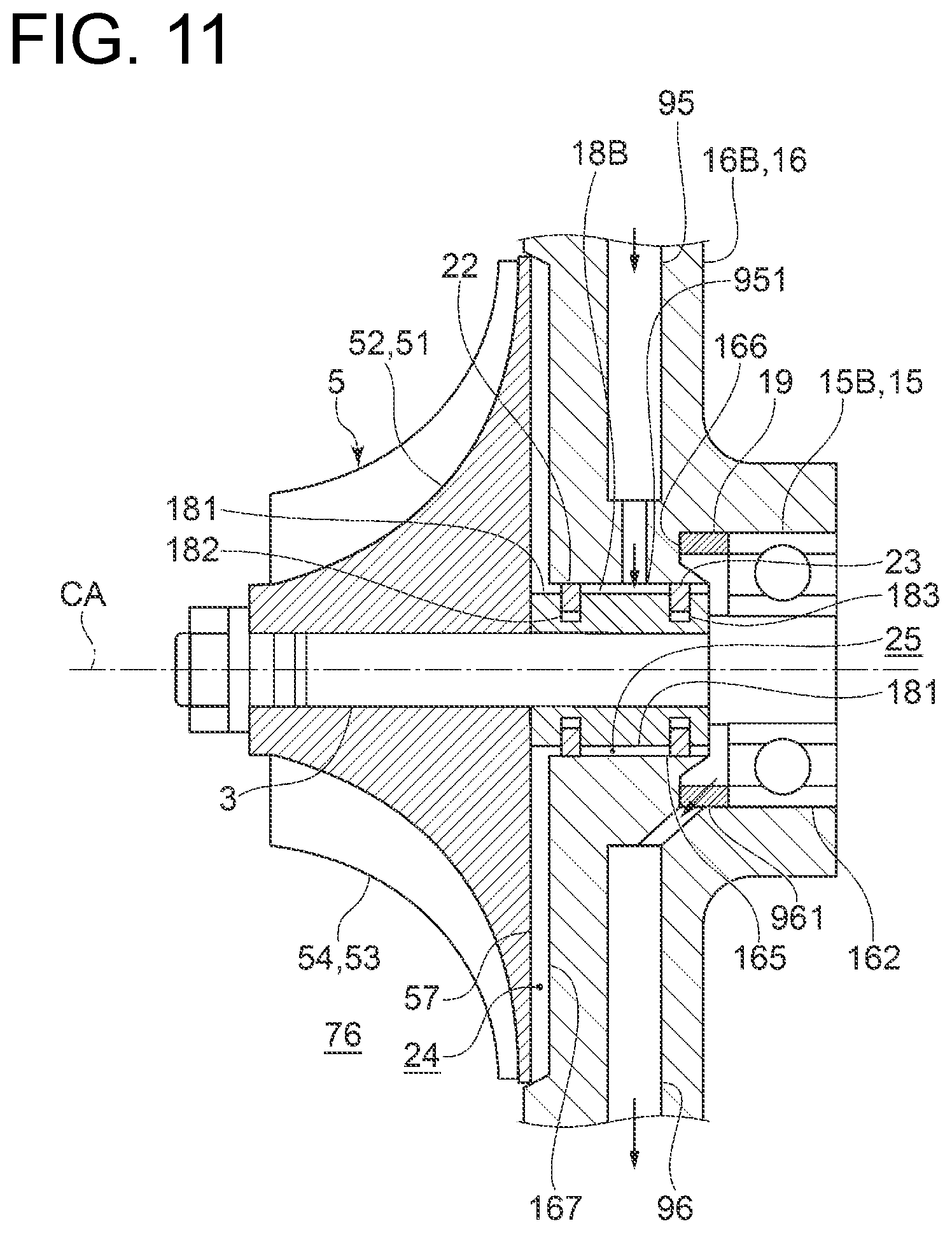 Patent US12410802 Figure 11 – Multi-stage electric centrifugal compressor