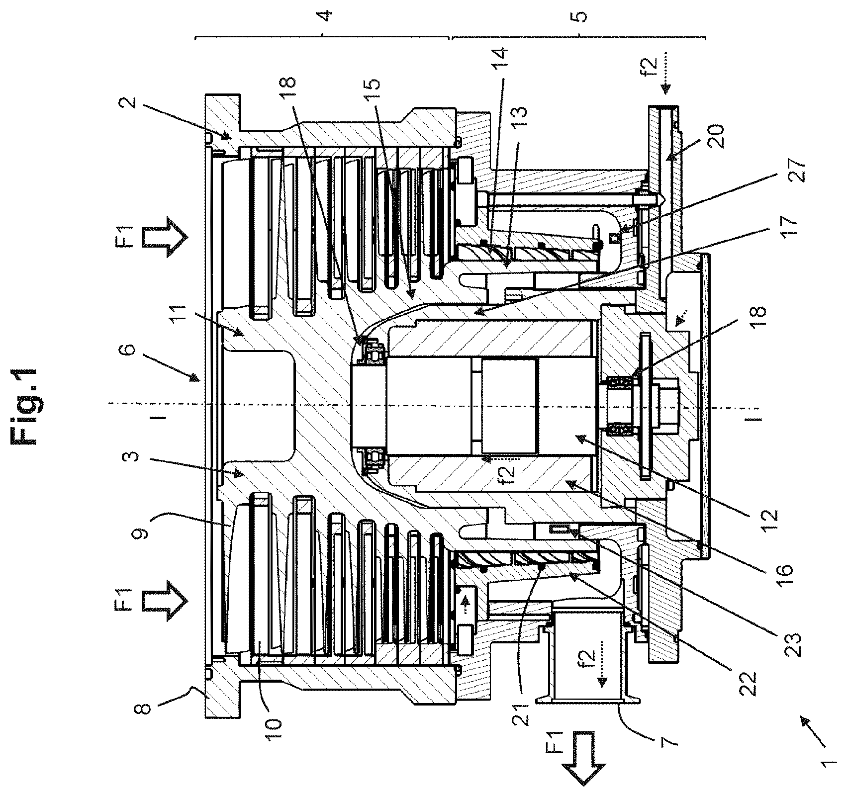 Patent US12410805 Figure 1 – Turbomolecular vacuum pump and associated method