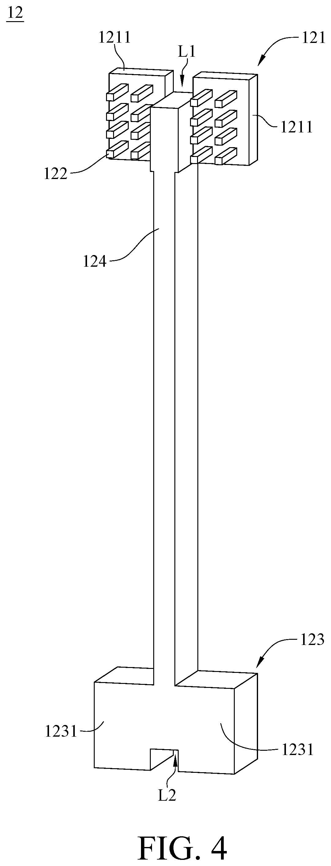 Patent US12410814 Figure 4 – Fan assembly, fan apparatus, and connector