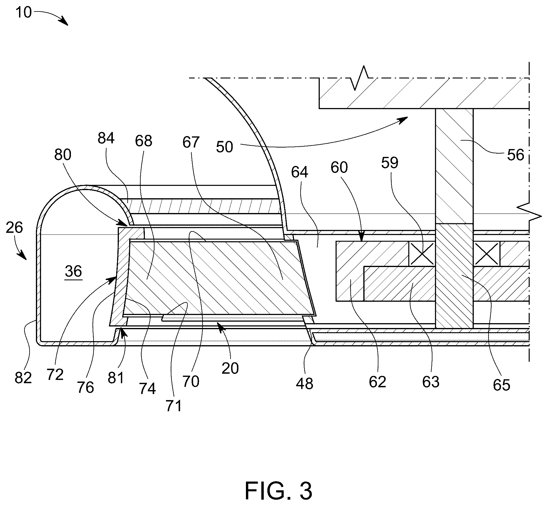 Patent US12410816 Figure 3 – Bladeless ceiling fan