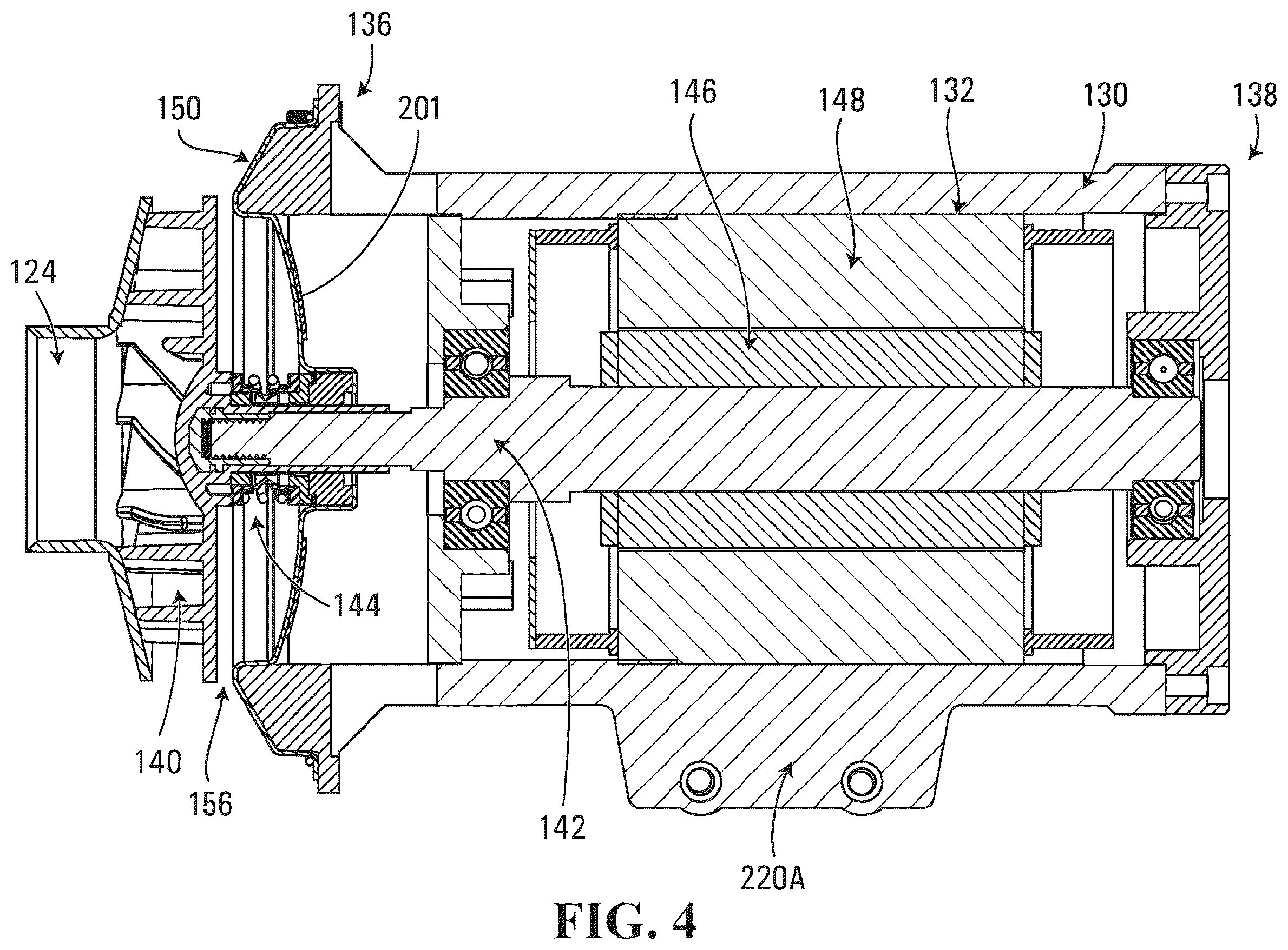 Patent US12410817 Figure 4 – Water-cooled pump assembly for bathing unit system and pump assembly for bathing unit system with mounting brackets