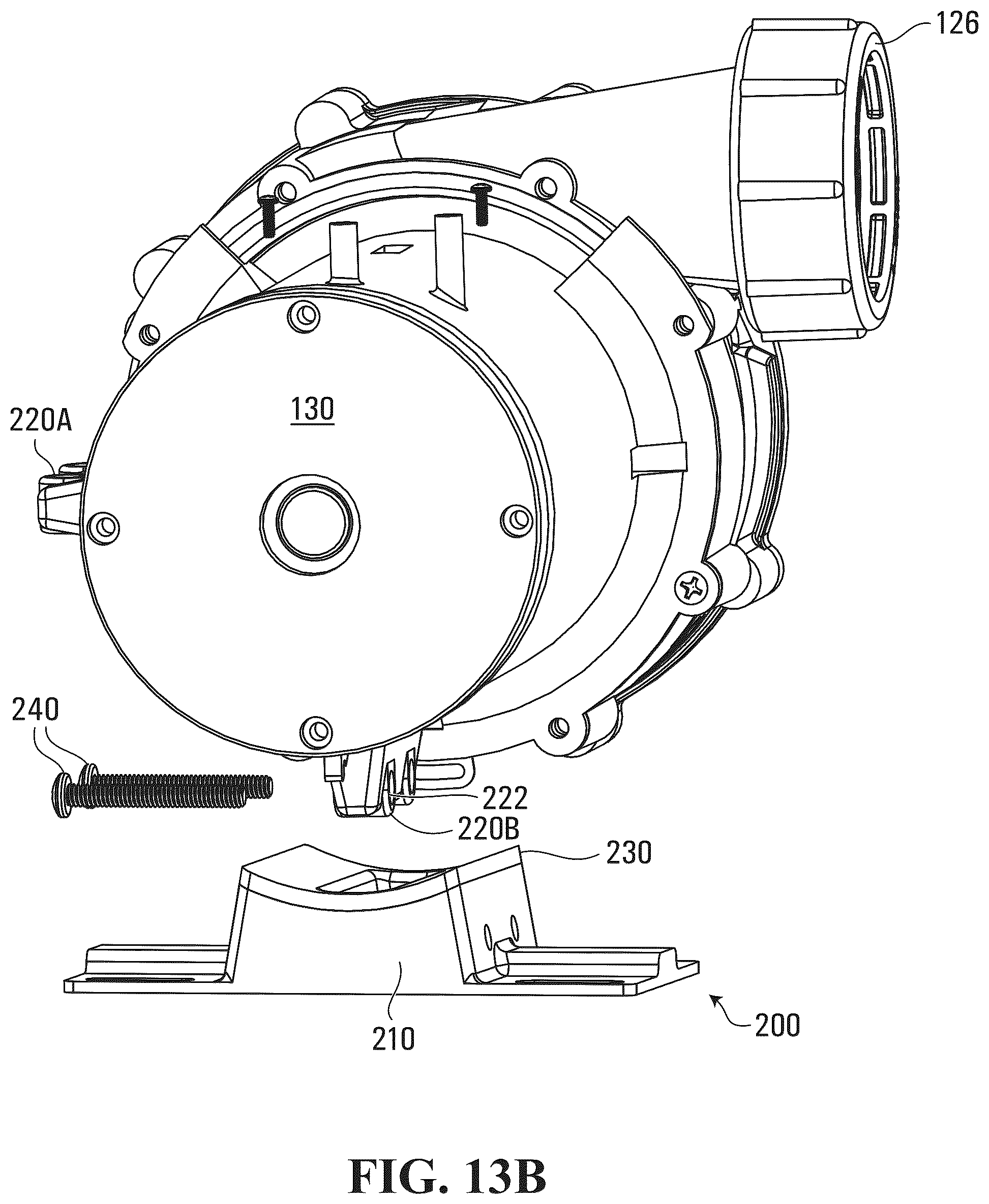 Patent US12410817 Figure 14 – Water-cooled pump assembly for bathing unit system and pump assembly for bathing unit system with mounting brackets