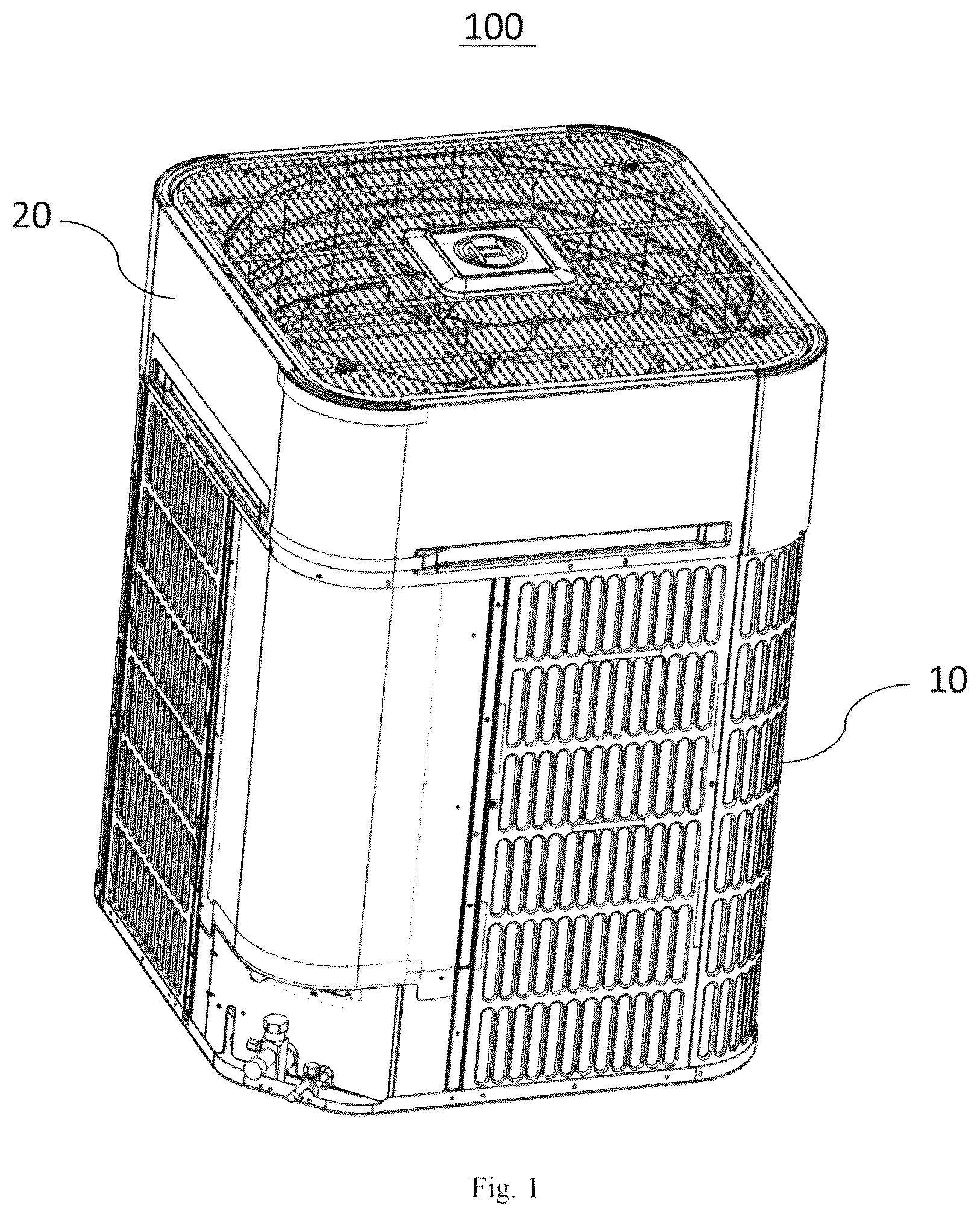 Patent US12410819 Figure 1 – Air guide cover, outdoor unit of HVAC apparatus, and HVAC apparatus
