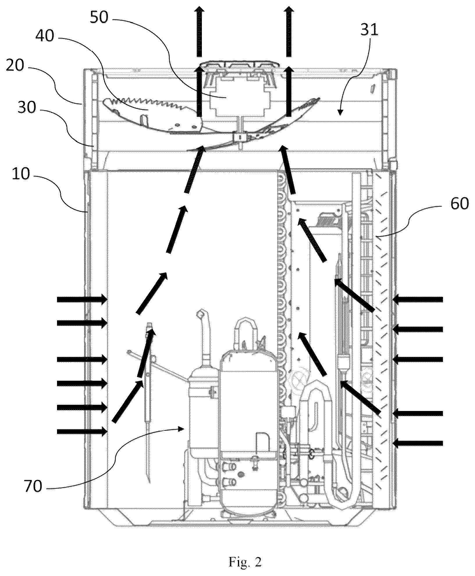 Patent US12410819 Figure 2 – Air guide cover, outdoor unit of HVAC apparatus, and HVAC apparatus