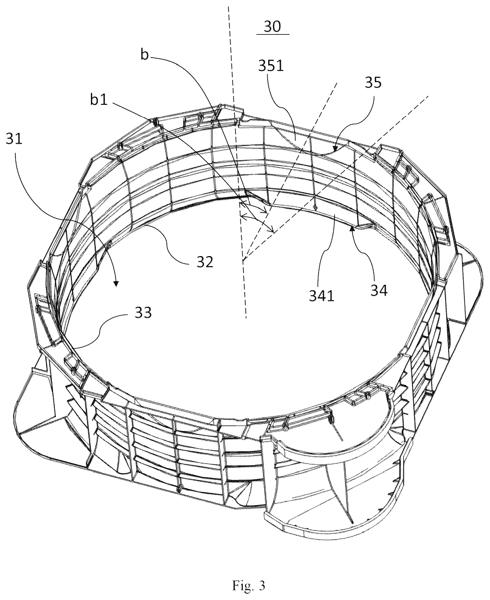 Patent US12410819 Figure 3 – Air guide cover, outdoor unit of HVAC apparatus, and HVAC apparatus