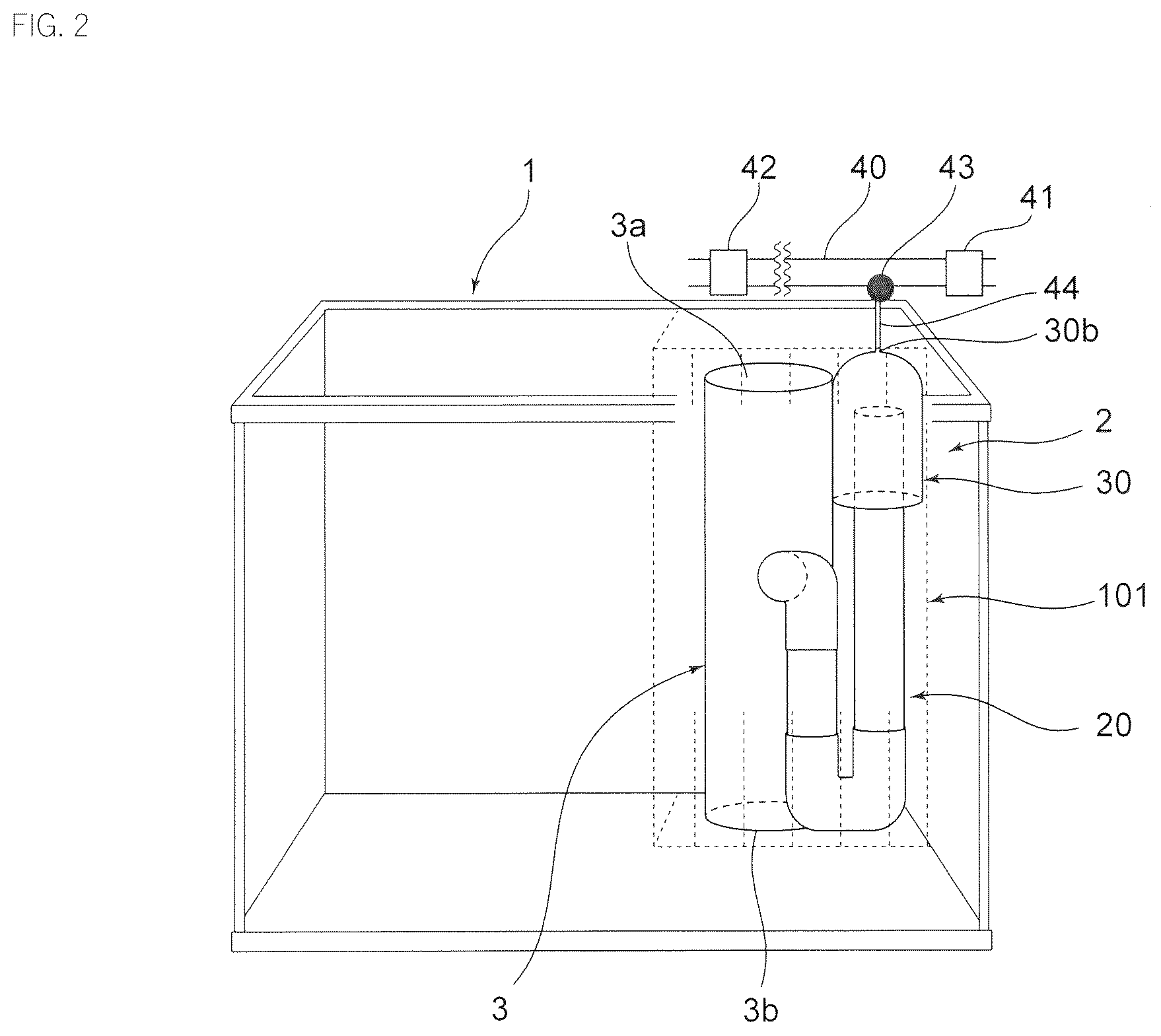 Patent US12410820 Figure 2 – Drainage device and drainage system
