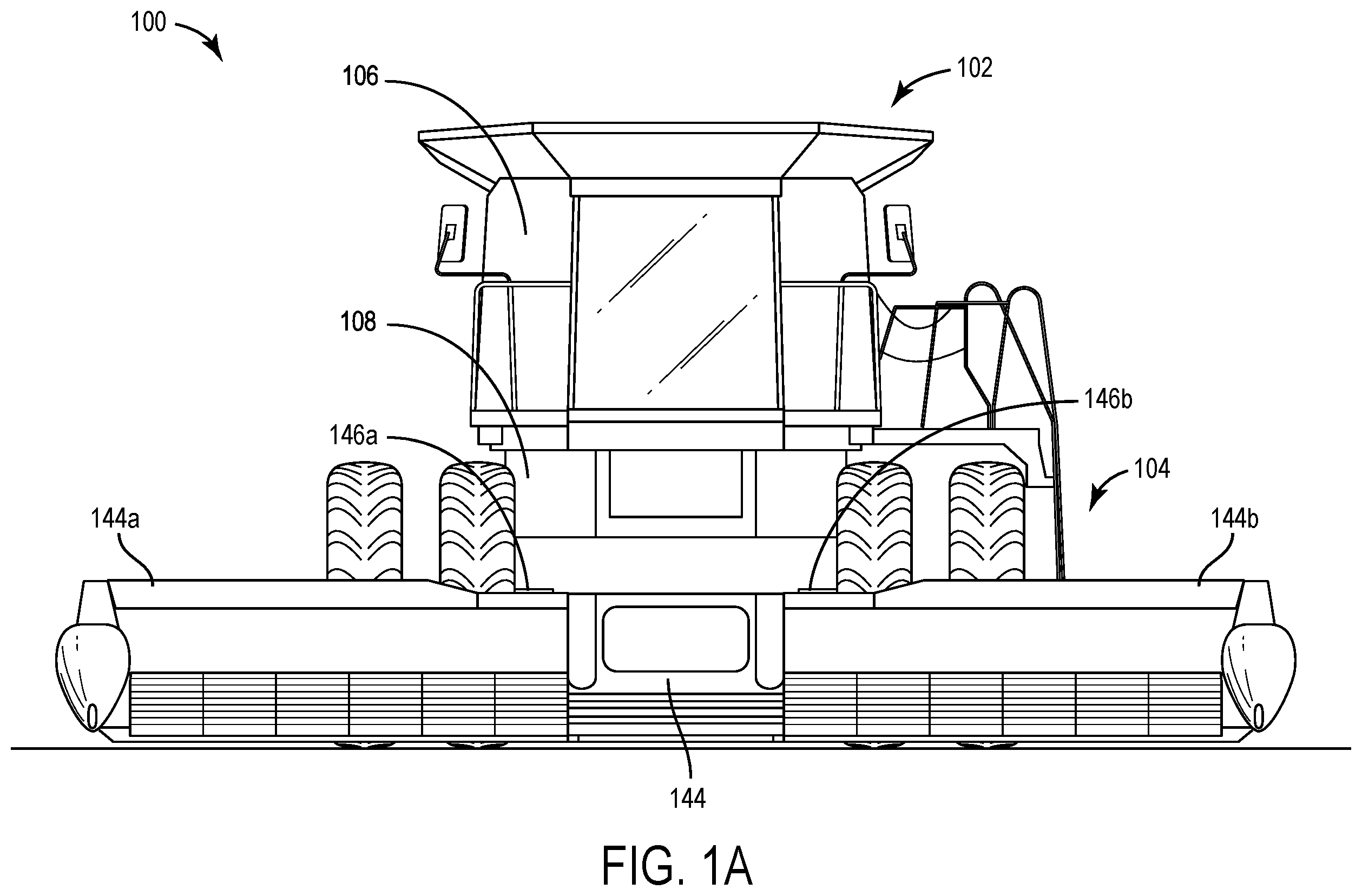 Patent US12410822 Figure 1 – Suspension compliance to reduce frame loading
