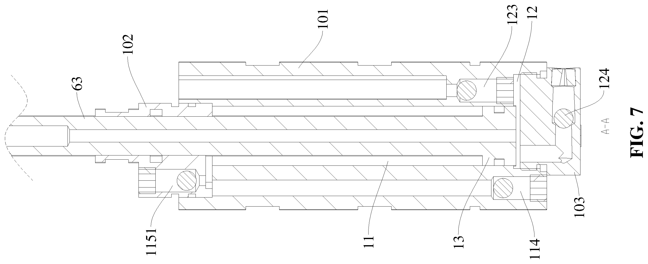 Patent US12410824 Figure 7 – Hydraulic oil-circuit system and hydraulic jack
