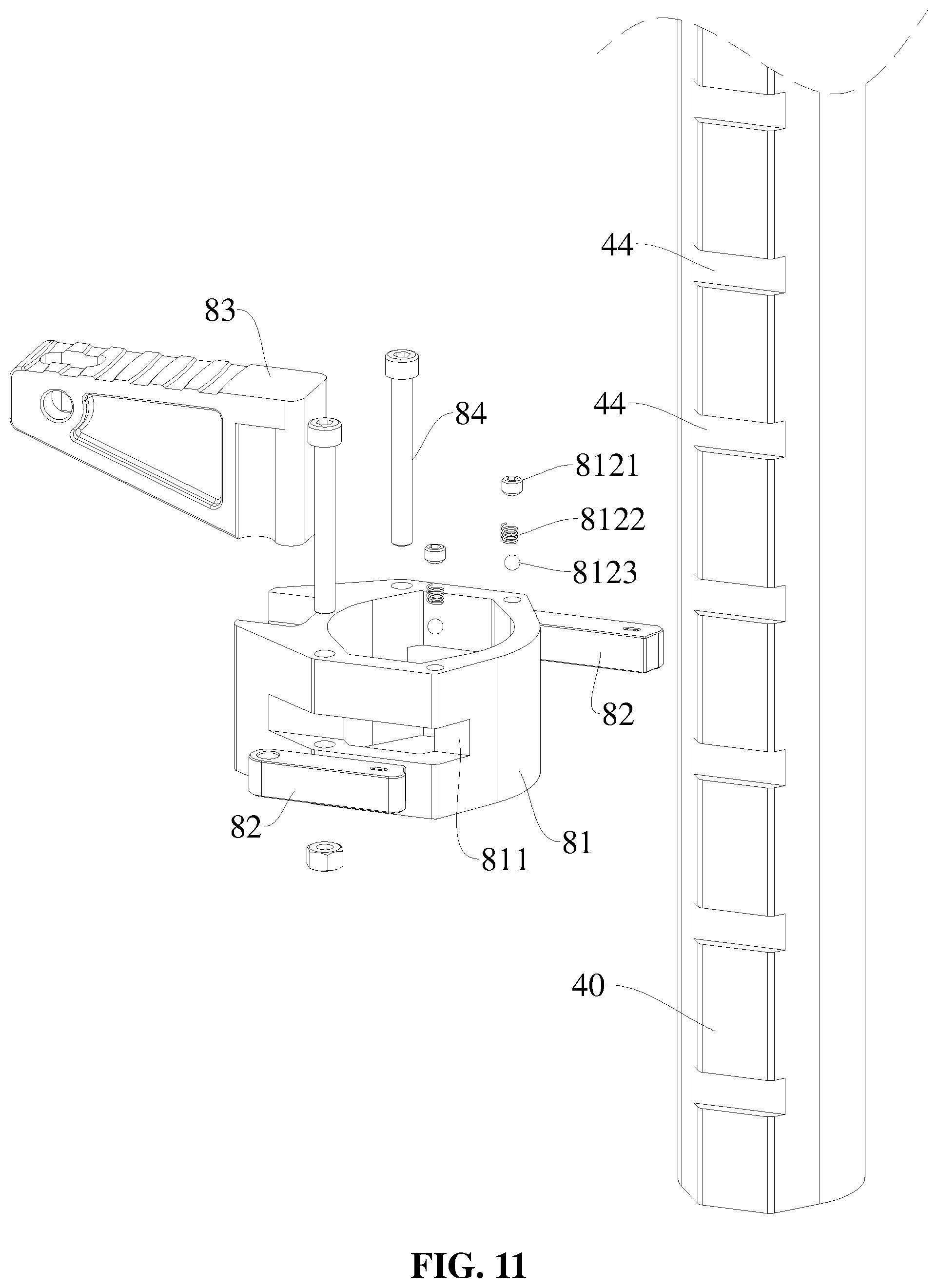 Patent US12410824 Figure 11 – Hydraulic oil-circuit system and hydraulic jack